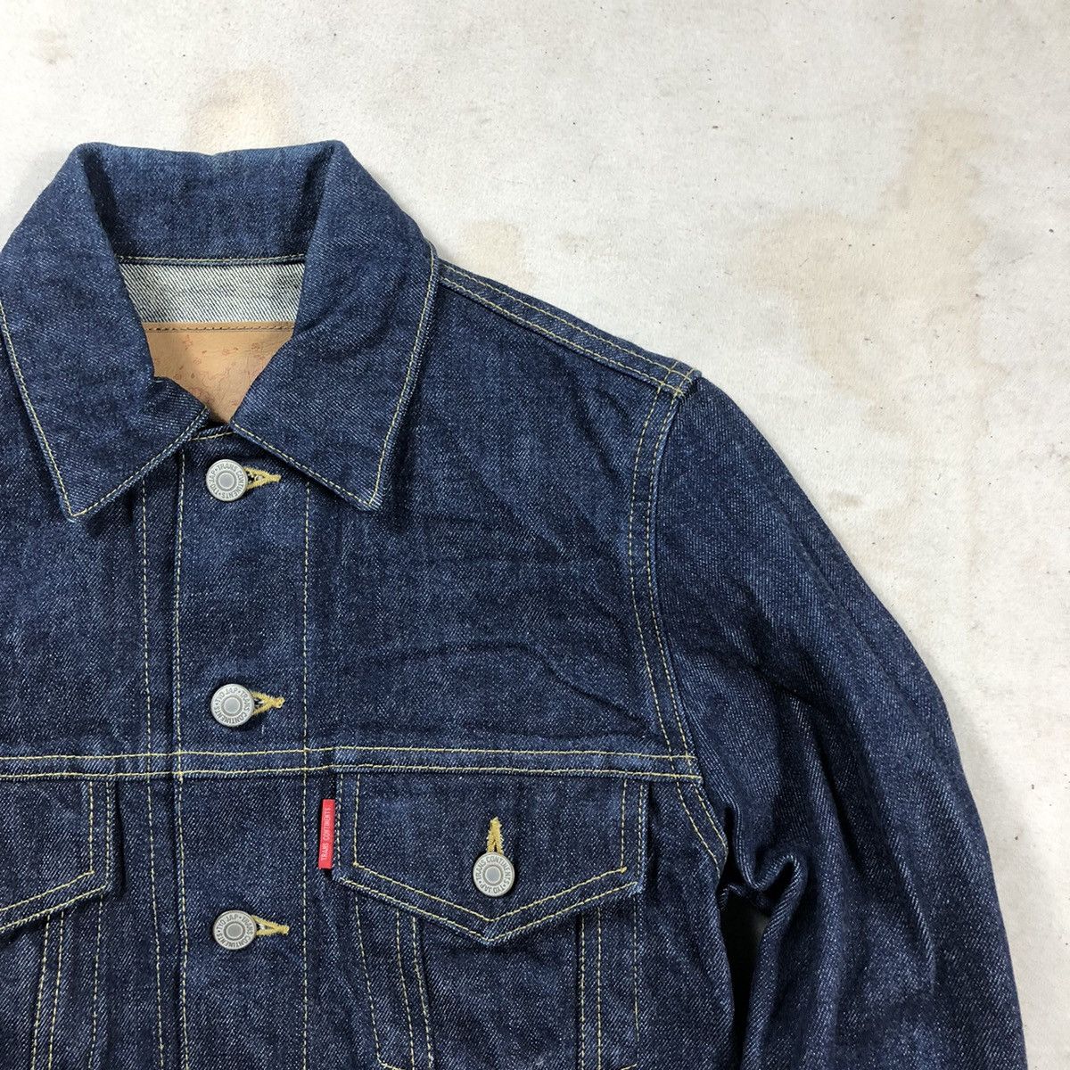 Japanese Brand Trans Continents Work Denim Jacket Size US S / EU 44-46 / 1 - 2 Thumbnail