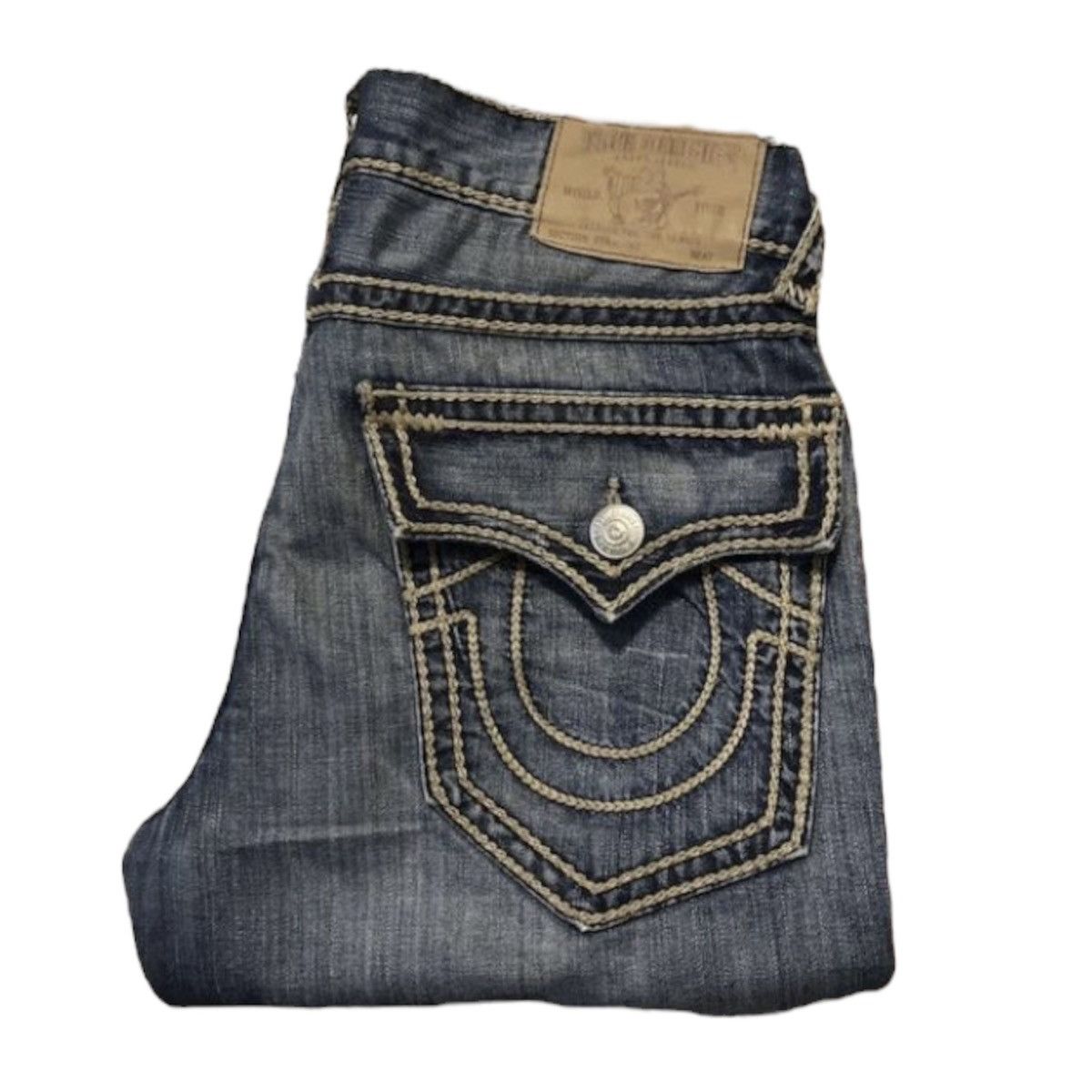 image of True Religion Ricky Rope Stitch 34 in Blue, Men's