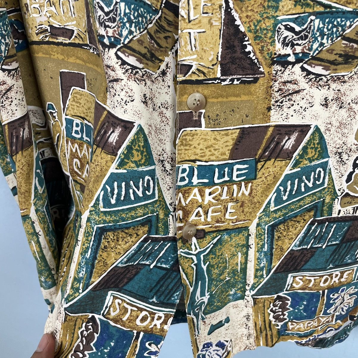 Vintage Vintage Kahala Village Vibe AOP Rayon Shirt Size US XL / EU 56 / 4 - 12 Thumbnail