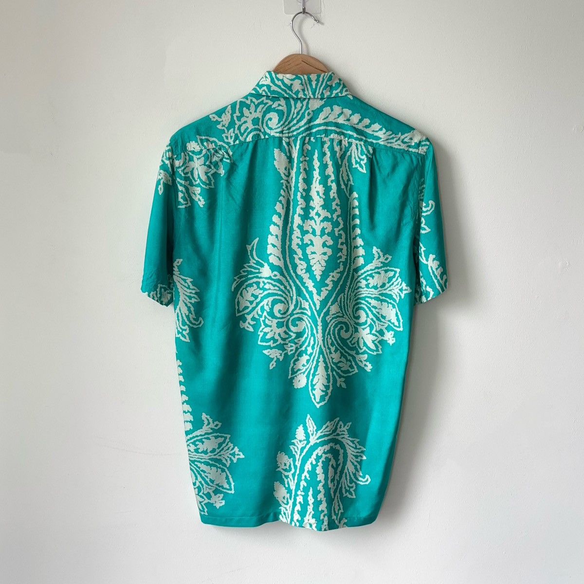 Ralph Lauren Purple Label 100% Silk Floral Hawaiian Shirt Made in Italy Size US L / EU 52-54 / 3 - 10 Thumbnail
