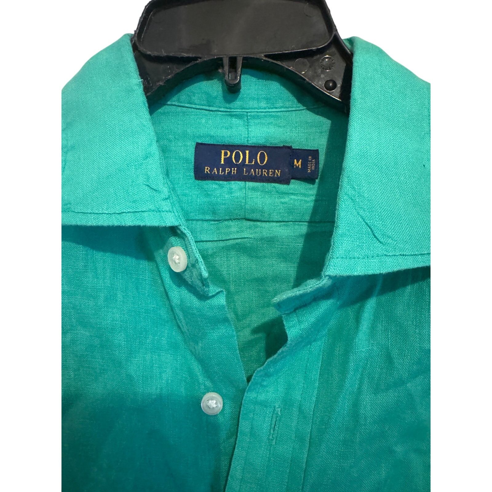 Ralph Lauren Polo Ralph Lauren 100% Linen Green Stunning Shirt Men's M Size US M / EU 48-50 / 2 - 4 Thumbnail