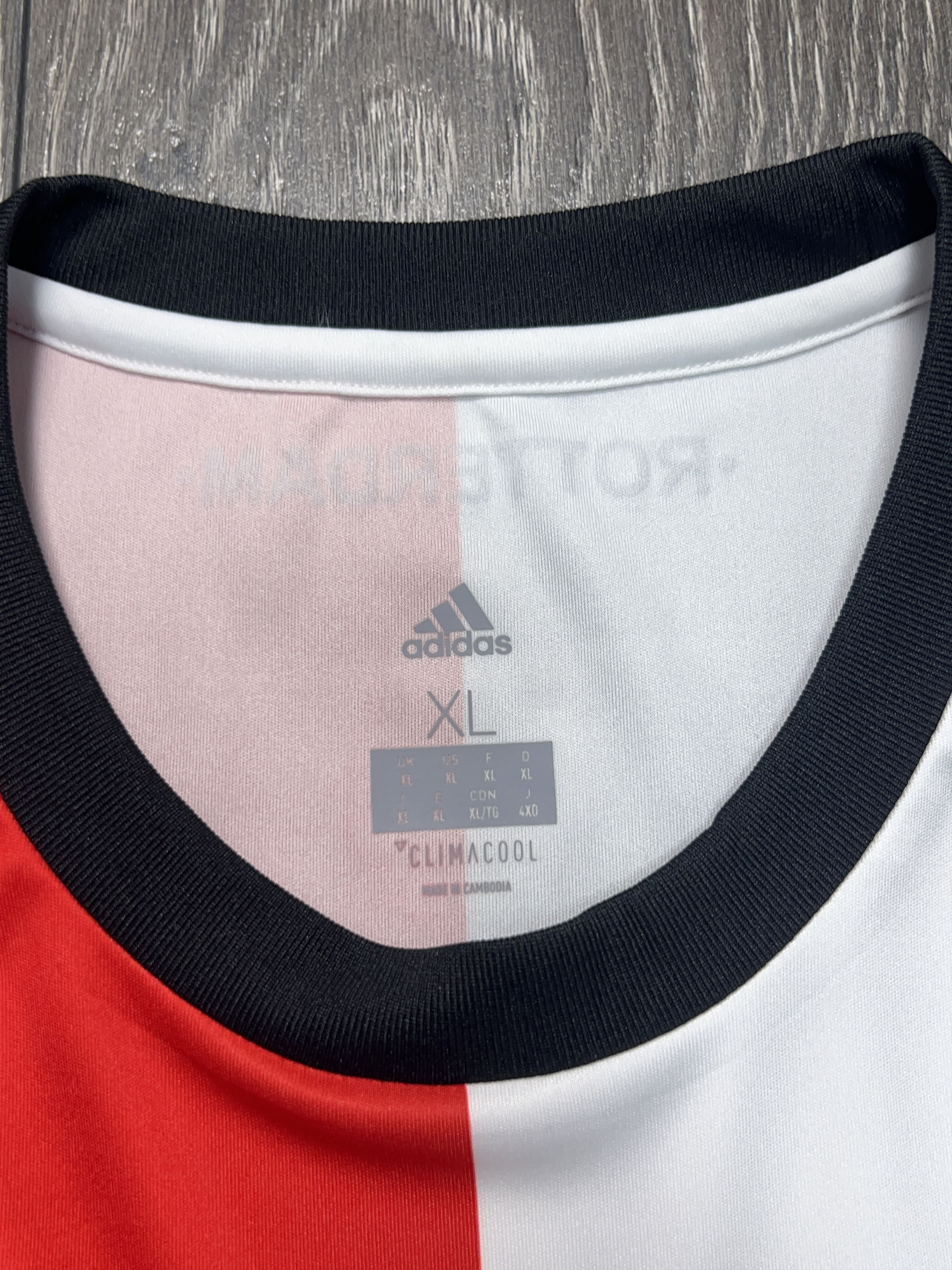 Adidas 🇳🇱 Feyenoord Rotterdam 2017 2018 Home Football Soccer XL Size US XL / EU 56 / 4 - 3 Thumbnail