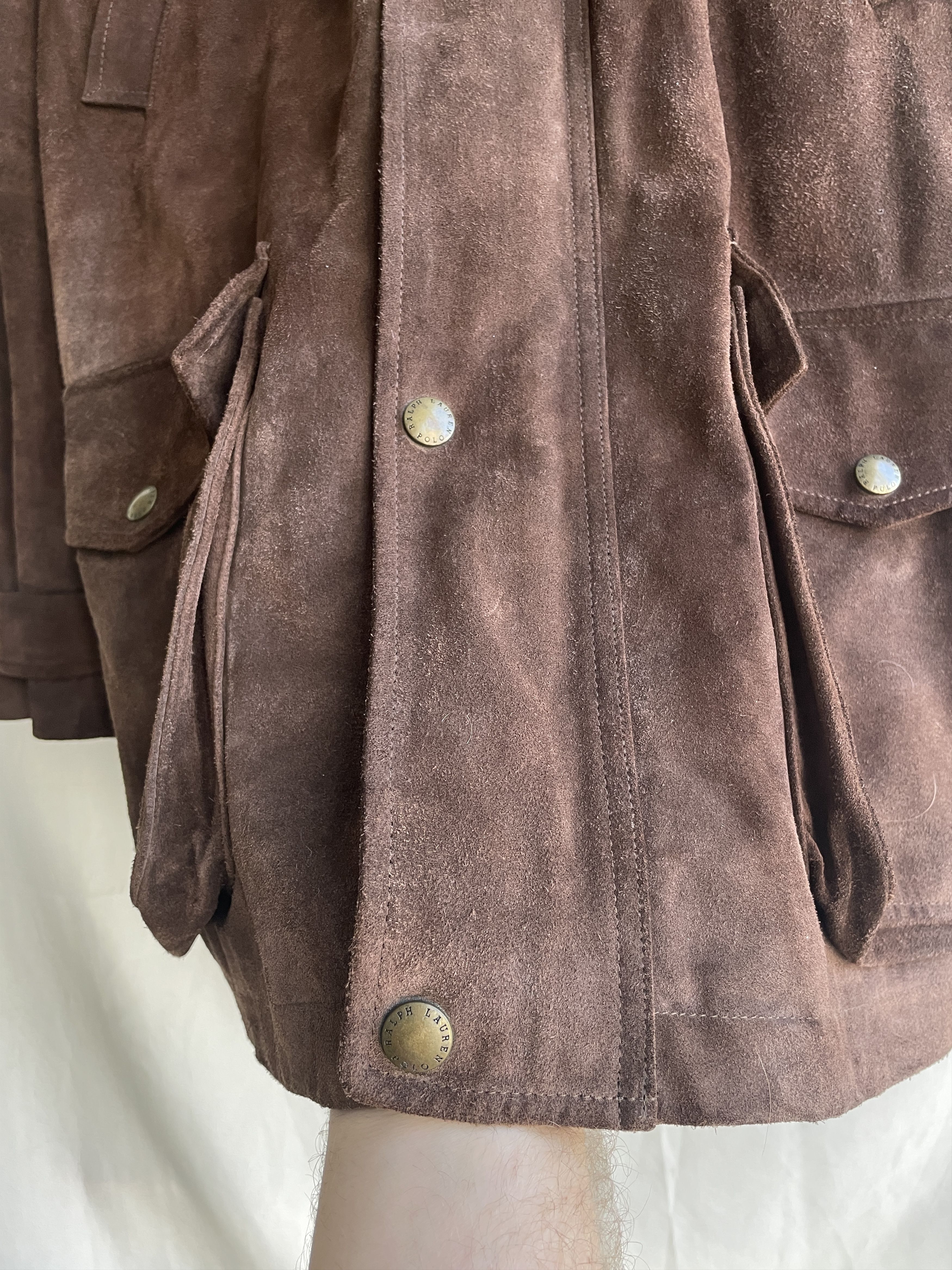 Polo Ralph Lauren Polo Ralph Lauren Calf Suede Brown Tobacco Barn Coat Size L Size US L / EU 52-54 / 3 - 15 Thumbnail