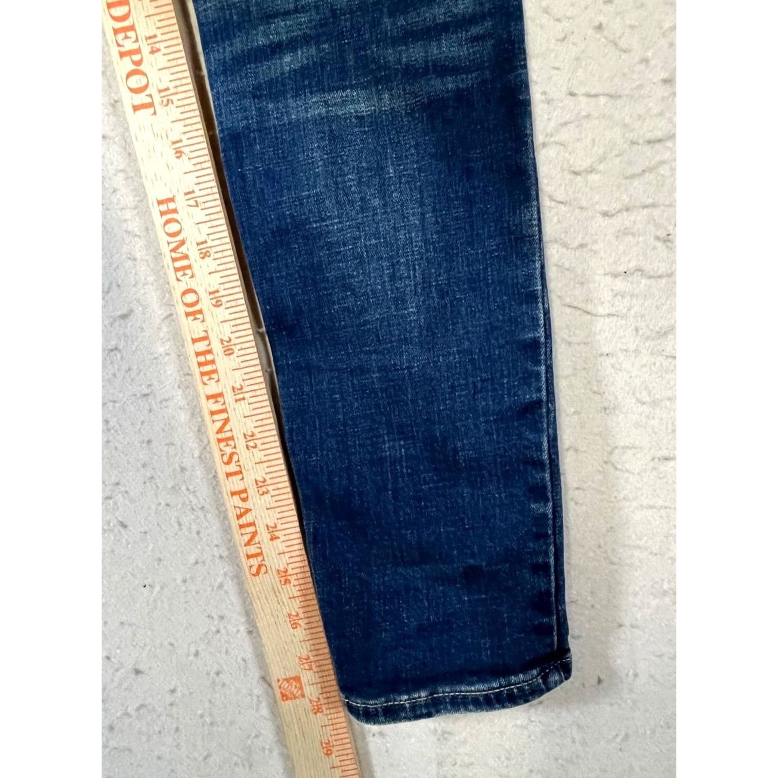 Lucky Brand Lucky Brand Womens Skinny Jeans 4 High Rise Bridgette Blue Denim Pants 27 Size 27" / US 4 / IT 40 - 5 Thumbnail