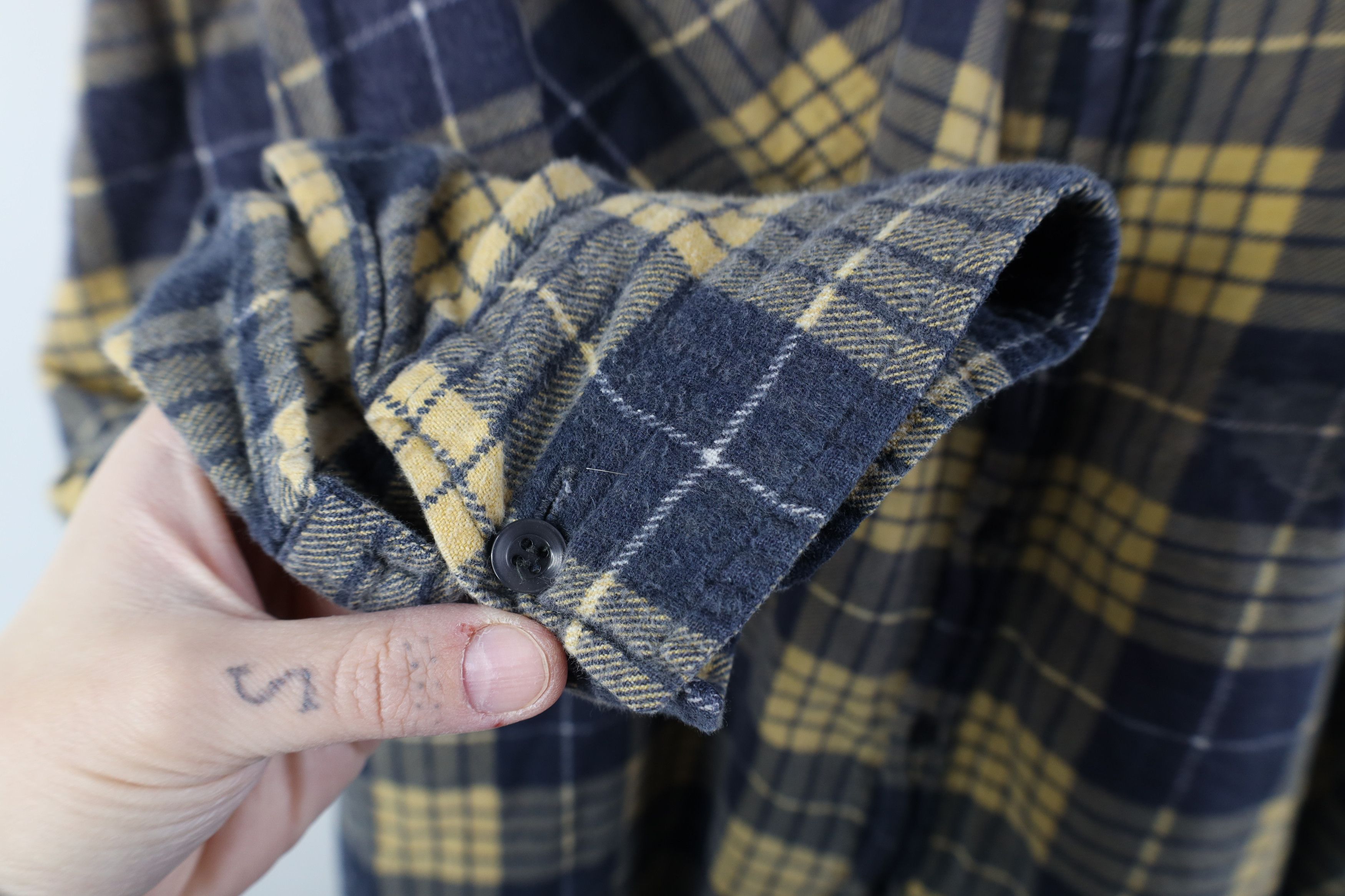 Vintage Vintage 90s Streetwear Flannel Collared Button Shirt Plaid Size US XXL / EU 58 / 5 - 7 Thumbnail