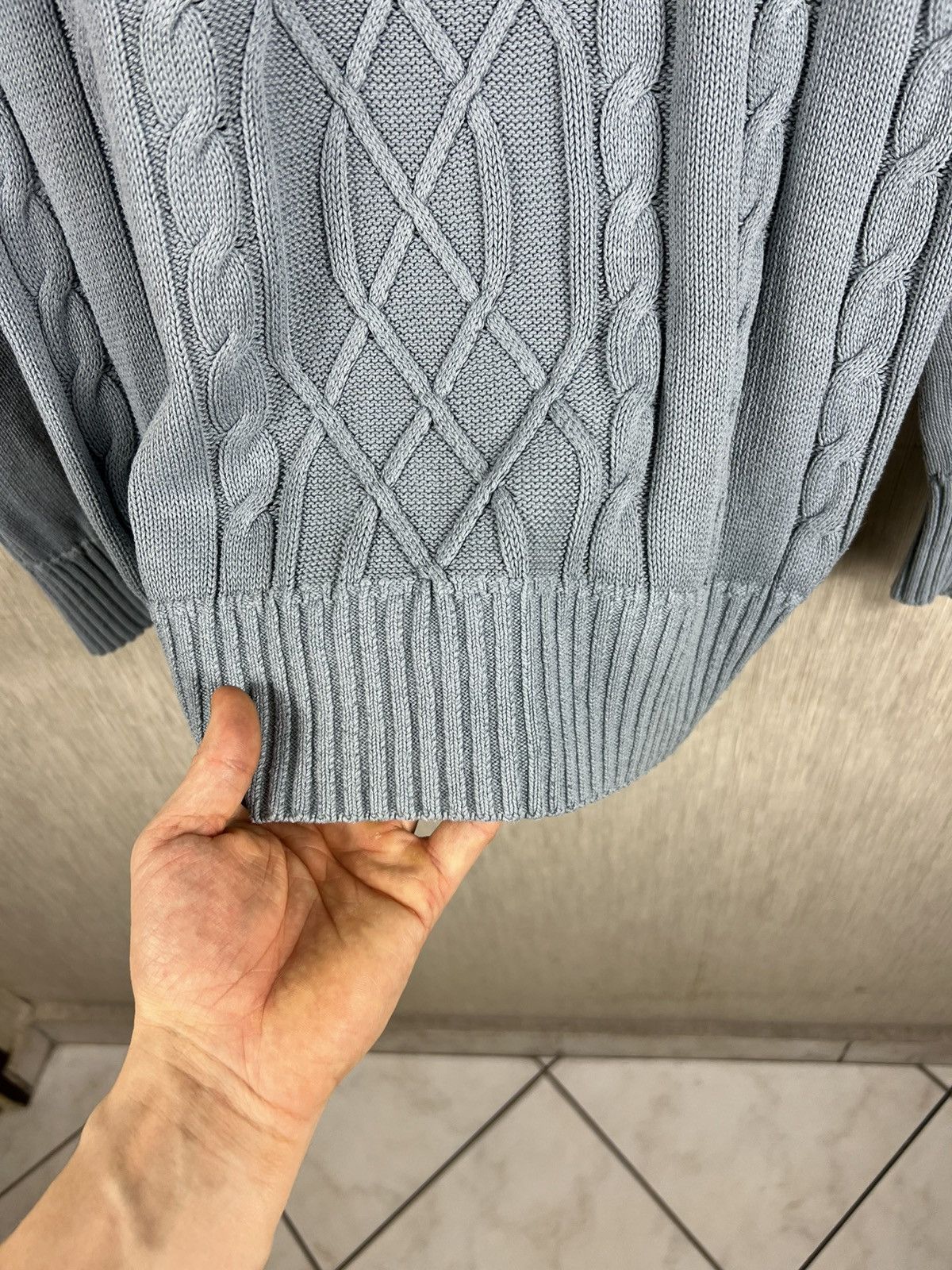 Lacoste Lacoste vintage washed cable knit sweater luxury old money Size US M / EU 48-50 / 2 - 13 Thumbnail