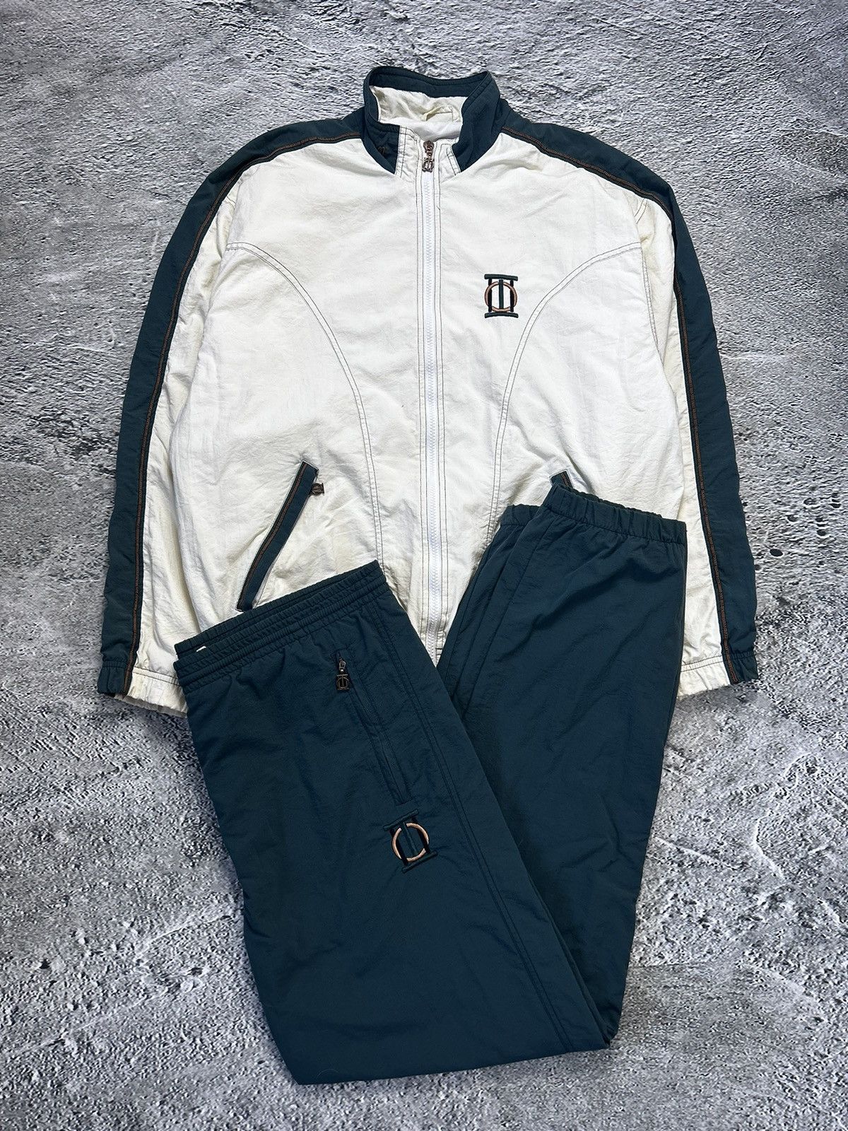Vintage Vintage tracksuit DTB German tennis federation bottle green Size US L / EU 52-54 / 3 - 1 Thumbnail