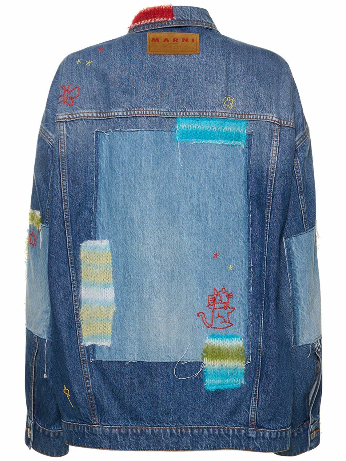 Marni oc11z0525 Cotton Denim Jacket in Blue Size M / US 6-8 / IT 42-44 - 2 Thumbnail