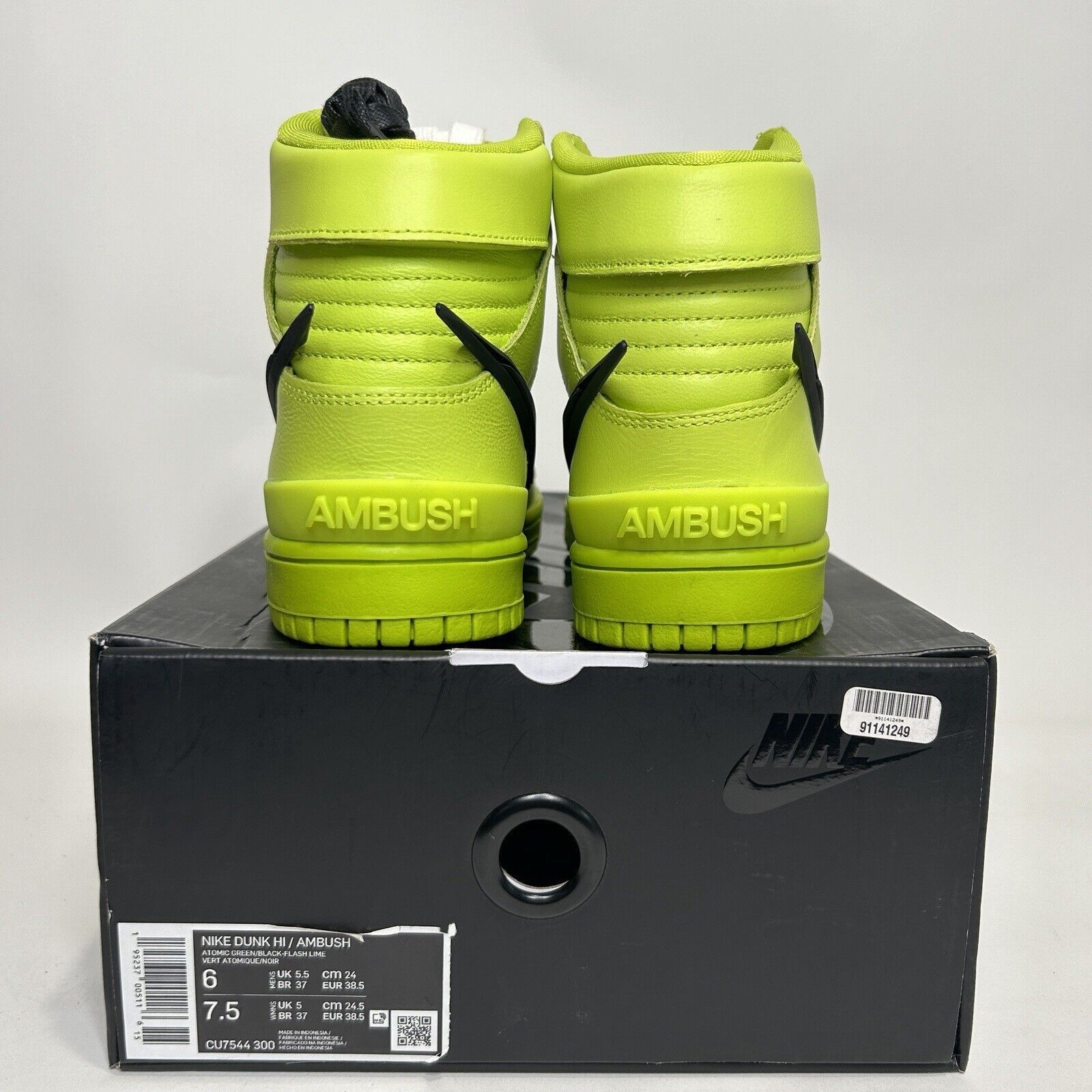 Nike Nike X Ambush Dunk High “Flash Lime Atomic Green” 2024 Size US 7.5 / IT 37.5 - 4 Thumbnail