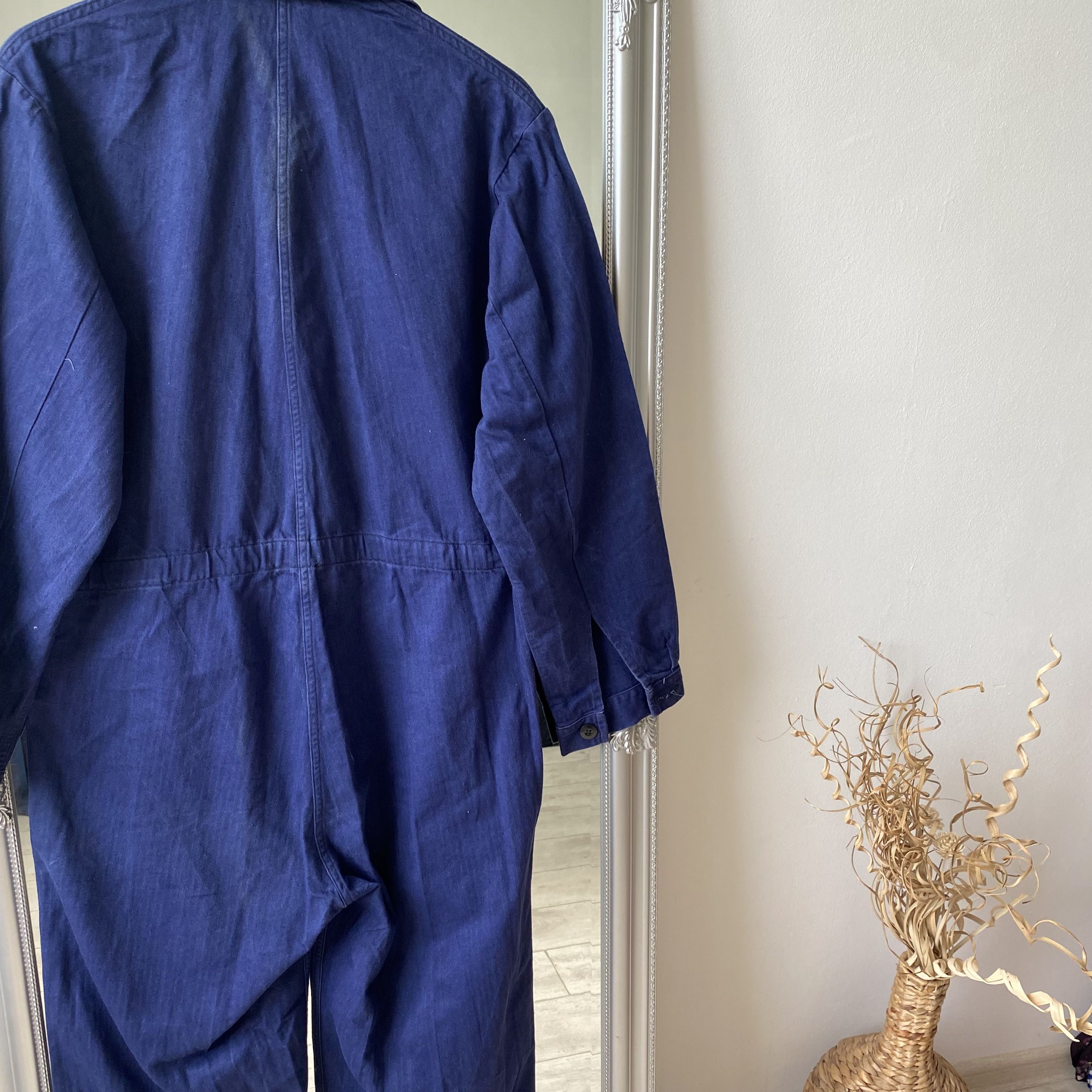 Le Laboureur ⚙️ Vintage Sanfor French Coverall Worker jumpsuit Vetra Size US 32 / EU 48 - 8 Thumbnail