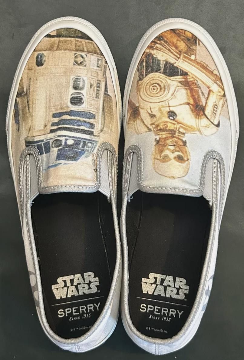 Sperry Sperry Star Wars Slip STS17649 R2-D2 C-3PO Sz 9.5 Size US 9.5 / EU 42-43 - 5 Thumbnail