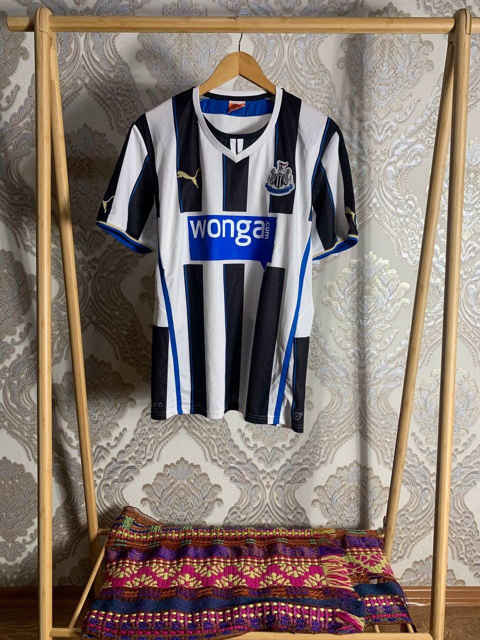 Puma × Vintage VERY RARE NEW CASTLE UNITED ENGLAND SOCCER JERSEY Y2K 90s Size US L / EU 52-54 / 3 - 1 Thumbnail