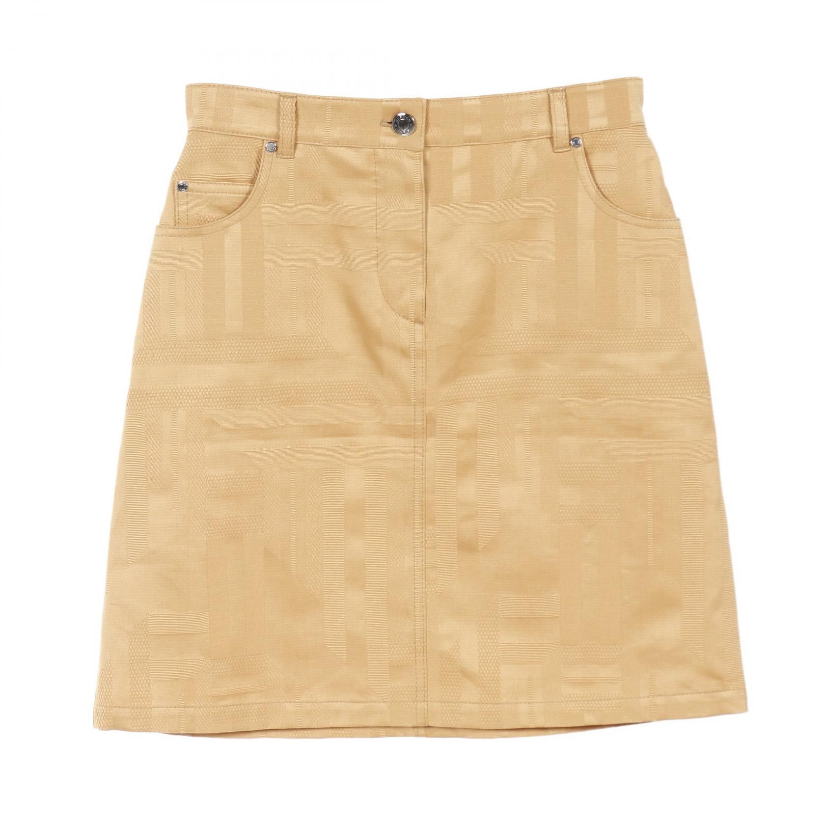 Hermes Hermes Hermes Sellier Button Cotton Skirt Cotton Skirts Size ONE SIZE - 1 Thumbnail