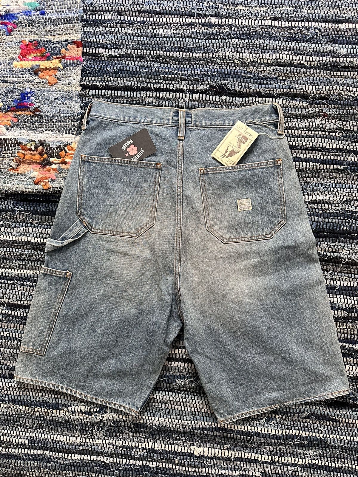 Kapital × Kapital Kountry Kapital 14oz Denim Short Pants Gem Set Studs Remake Indigo Size US 32 / EU 48 - 2 Thumbnail