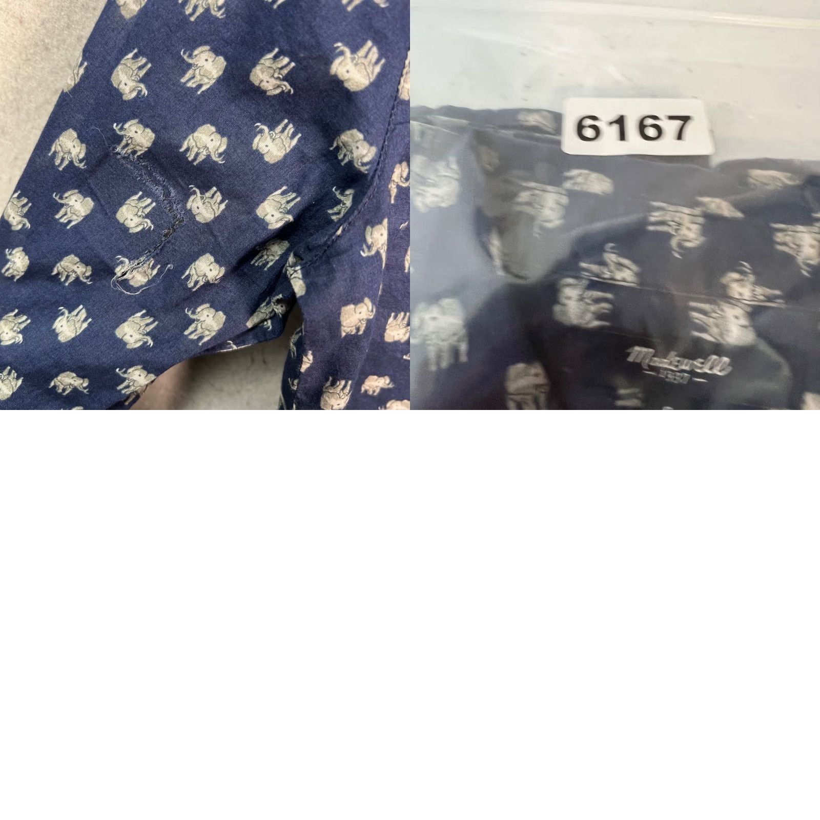 Madewell Madewell Button-Up Shirt Navy Blue Long Sleeve Womens Small Size S Cotton Elephant Print Casual Vintage No Size S / US 4 / IT 40 - 8 Thumbnail