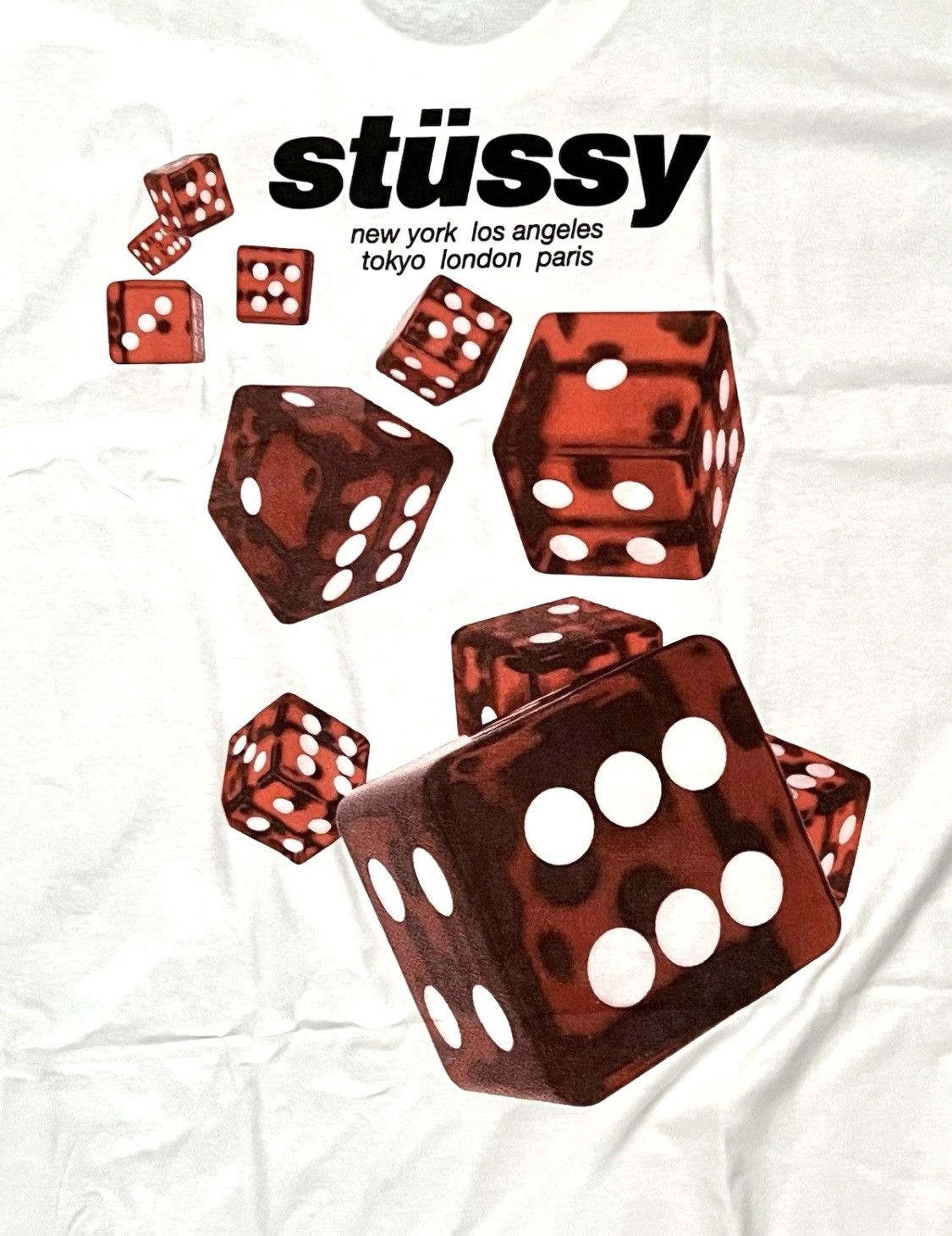 Stussy Stussy dice Rollers t white XL Size US XL / EU 56 / 4 - 1 Thumbnail