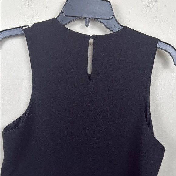 Jonathan Simkhai Jonathan Simkhai Black Sleeveless Top with white asymmetrica Size L / US 10 / IT 46 - 9 Thumbnail