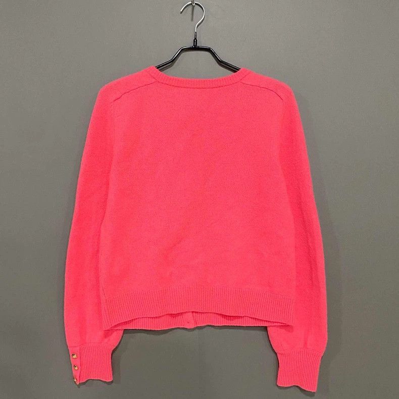 Gucci Pink Knit Cardigan with Gold Buttons-2505 Size S / US 4 / IT 40 - 3 Thumbnail
