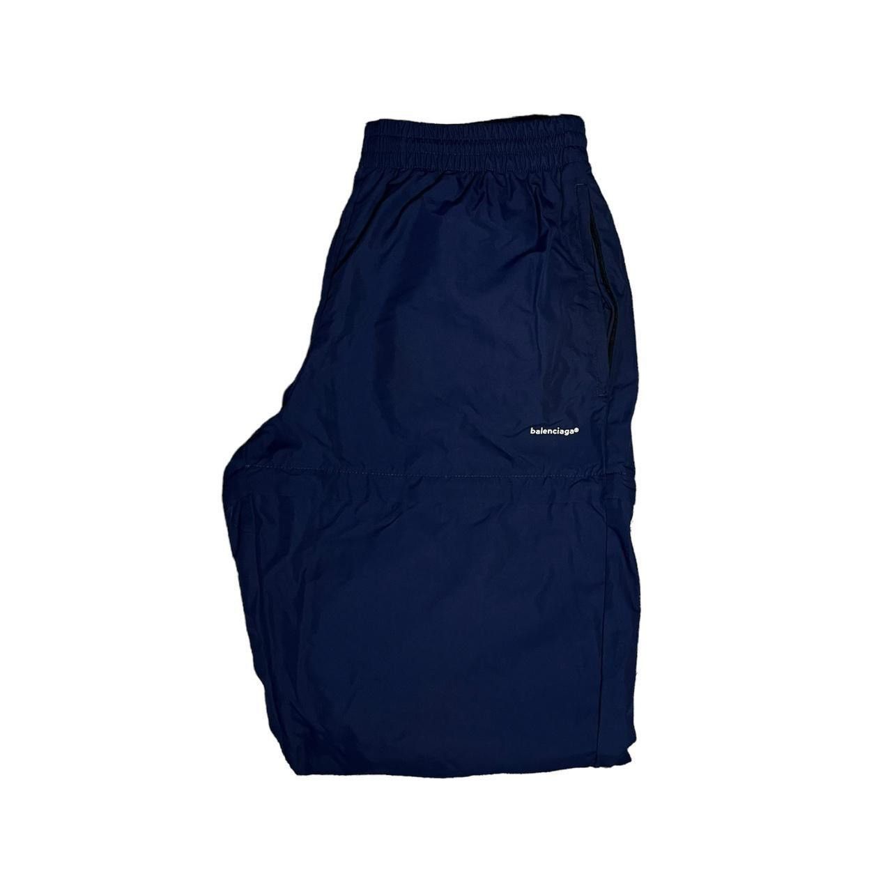 image of Balenciaga Convertible Zip Track Pants in Navy, Men's (Size 30)