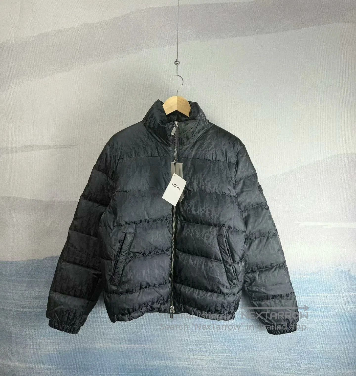 Dior dior black-blue logo zip puffer jacket. Size US L / EU 52-54 / 3 - 1 Thumbnail