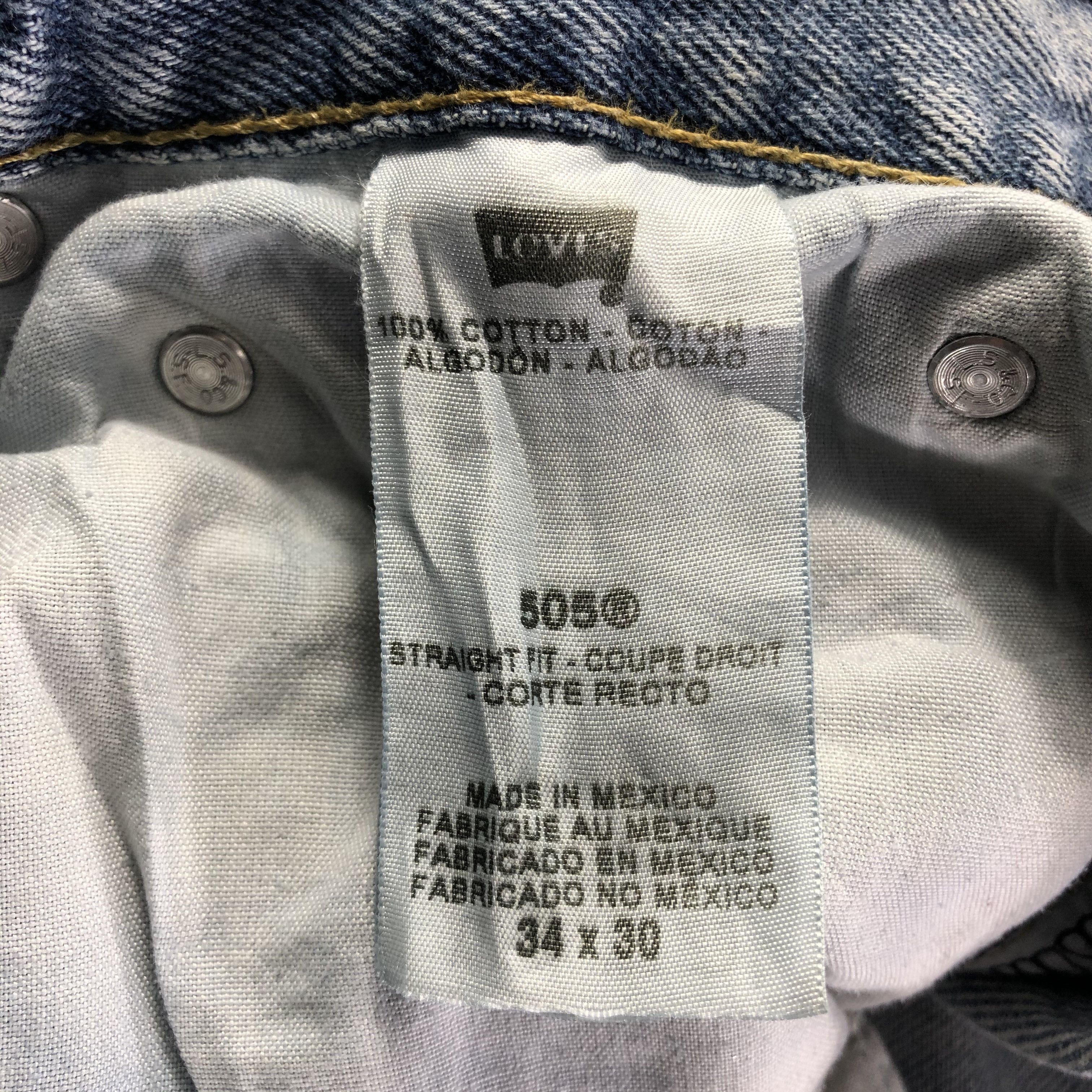 Levi's Vintage Light Wash Levis 505 Jeans-J4222 Size US 35 - 11 Thumbnail