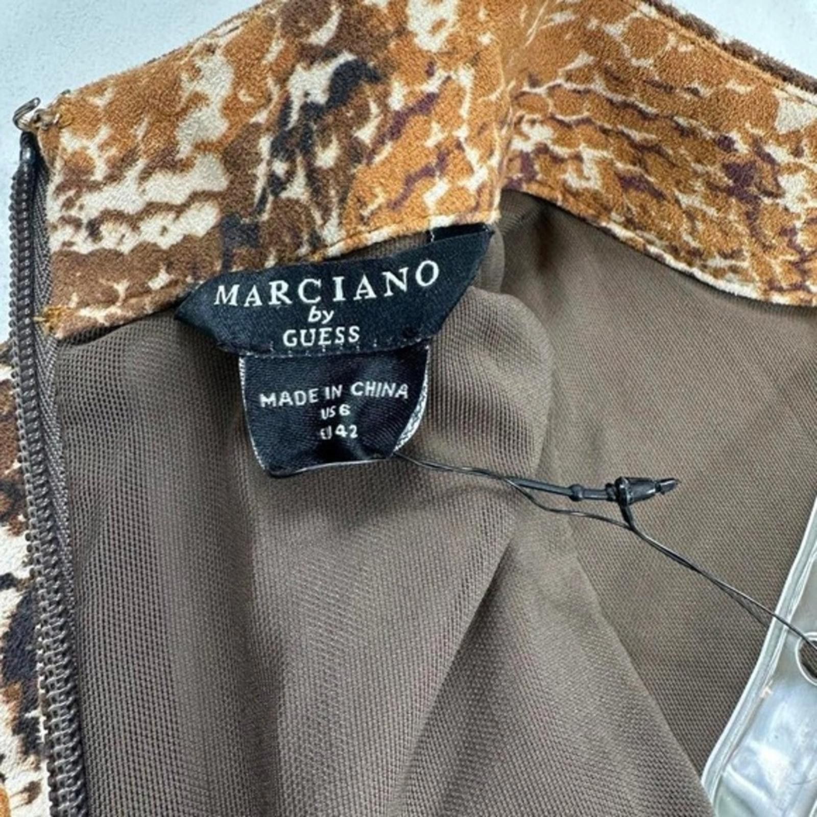 Georges Marciano NWOT Marciano Dress Women US 6 Hudson Tan Brown Snakeskin Size M / US 6-8 / IT 42-44 - 7 Thumbnail