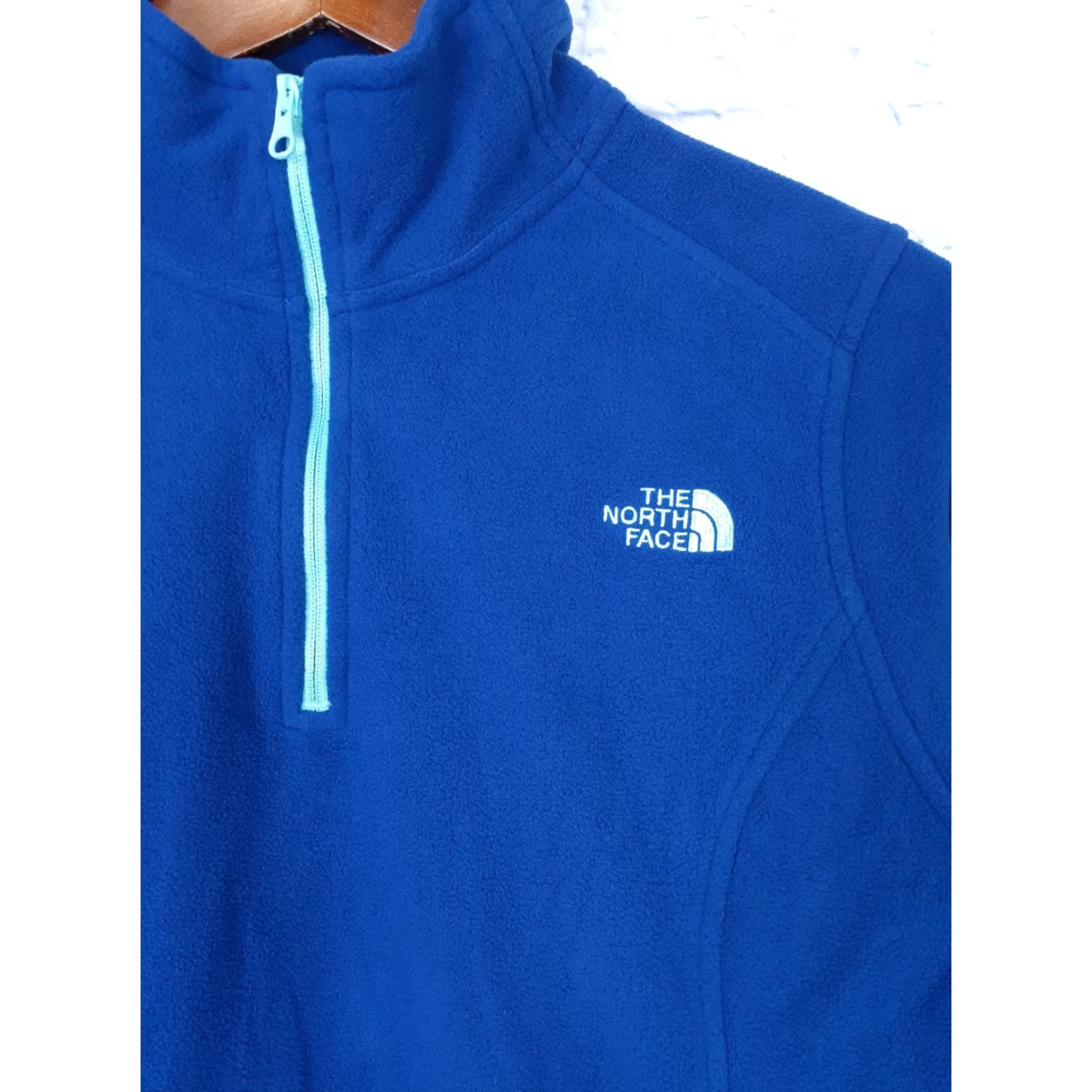 The North Face The North Face Long Sleeve 1/4 Zip Fleece Shirt Unisex Adults Blue S Regular Fit Pullover 1/4 Zip Blue Size S / US 4 / IT 40 - 2 Thumbnail