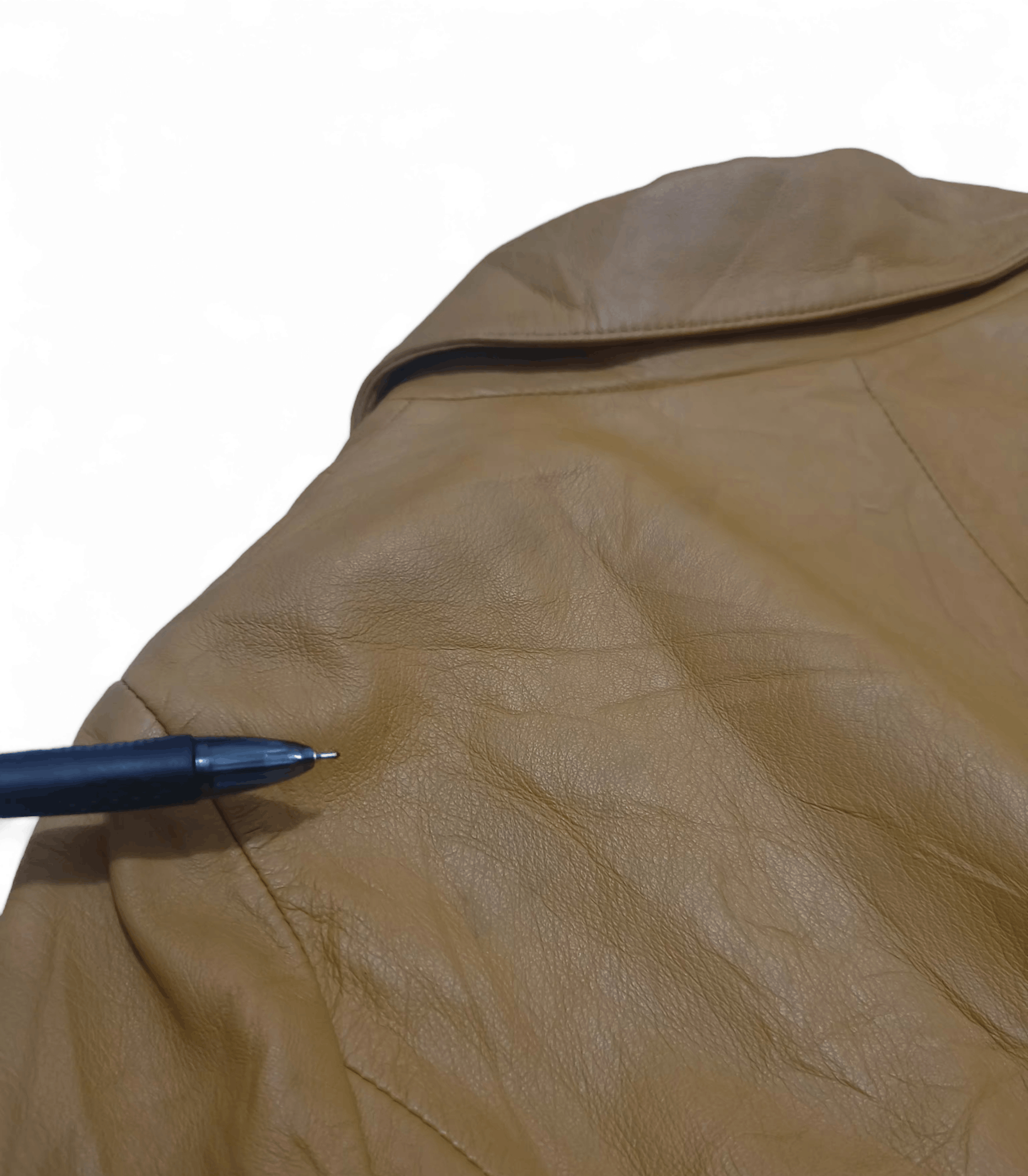Vintage Vintage Yves Saint Laurent YSL Women's Brown Leather jacket Size M / US 6-8 / IT 42-44 - 9 Thumbnail