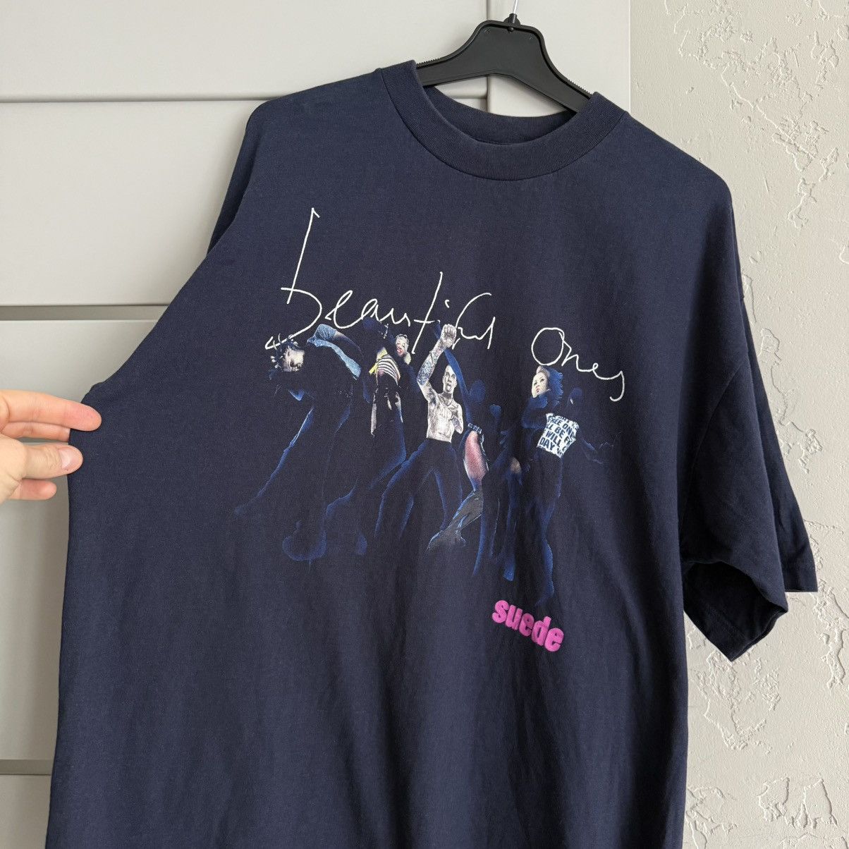 Vintage Vintage 1996 Suede Beautiful Ones T-Shirt Size US XL / EU 56 / 4 - 6 Thumbnail