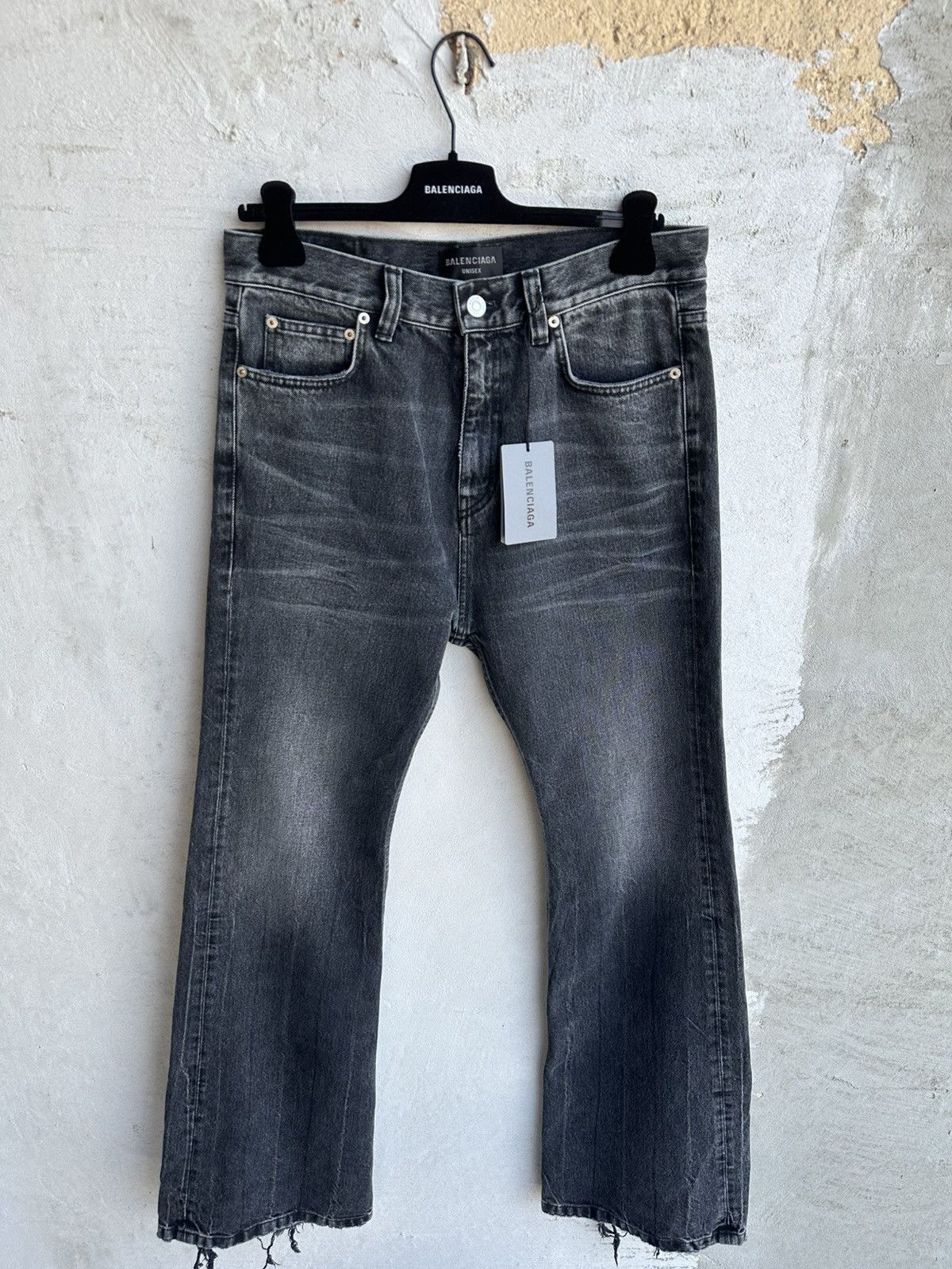 Balenciaga *Sz. XS* Balenciaga Lost Tape Flared Denim Grey | Grailed