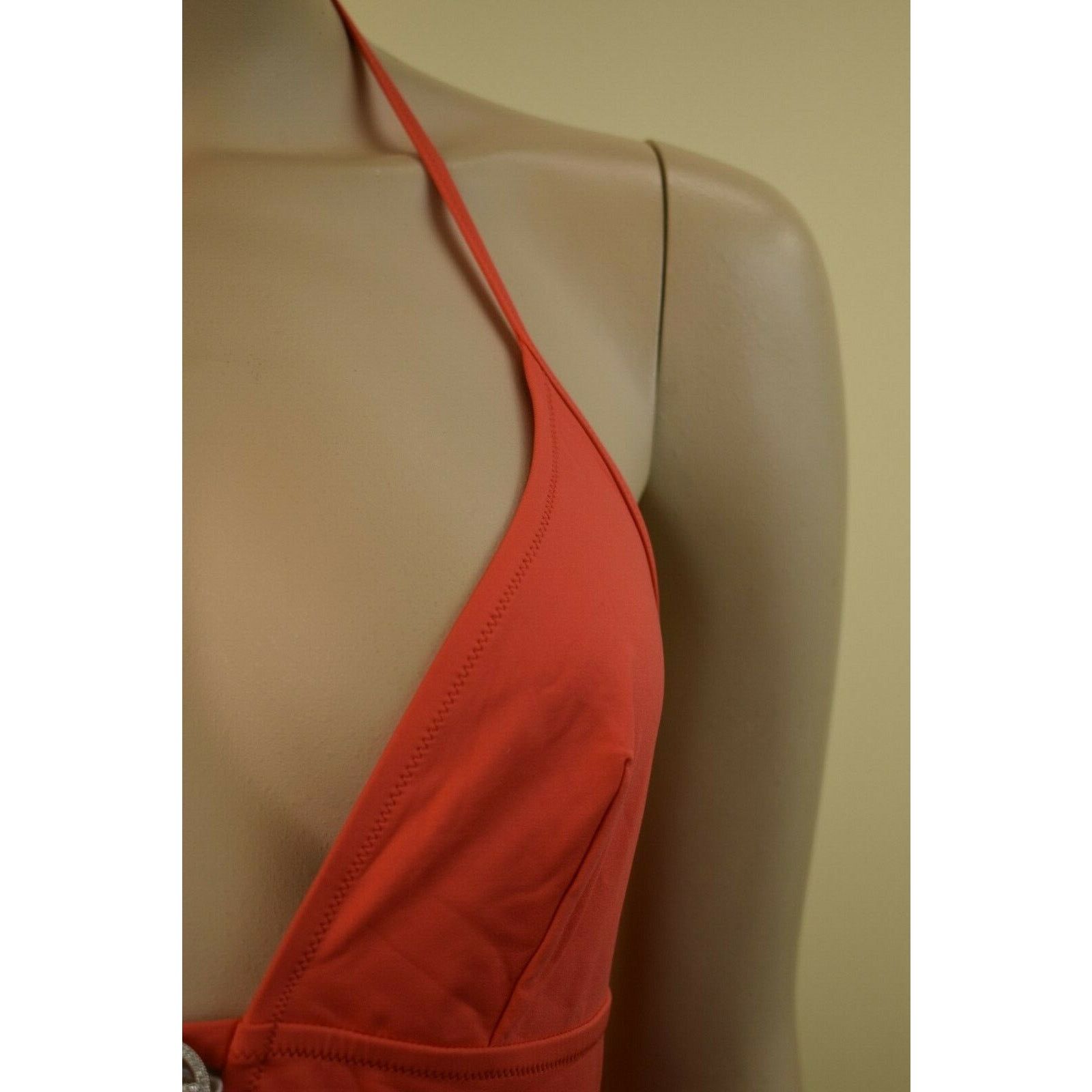 Dior DIOR CORAL NYLON STRETCH SPAGHETTI ONE PIECE SWIMSUIT US 10 Size ONE SIZE - 5 Thumbnail