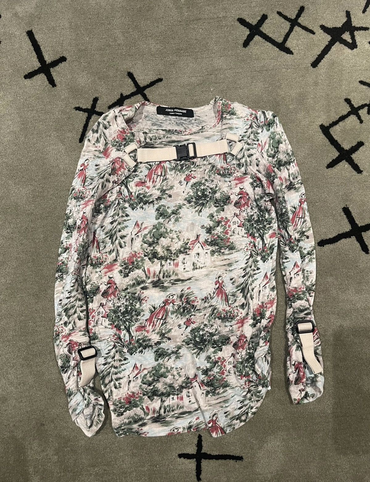 Junya Watanabe Junya Watanabe 2003 Parachute Stretch Top (Landscape Print) Size US M / EU 48-50 / 2 - 3 Thumbnail
