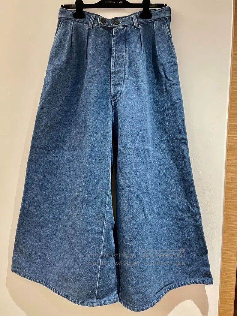 Raf Simons Raf Simons Denim wide-leg trousers Size US 36 / EU 52 - 1 Thumbnail