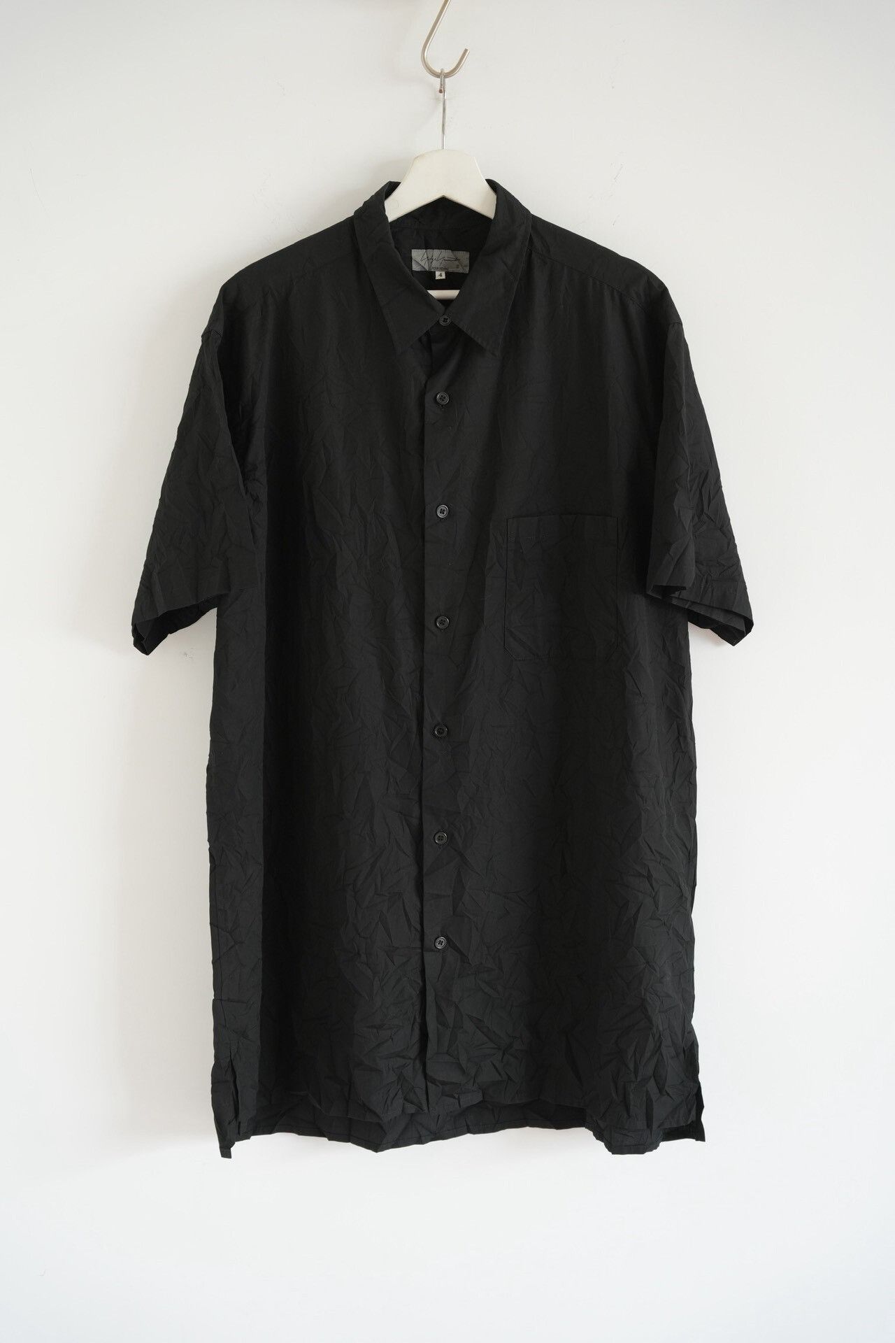 Yohji Yamamoto Yohji Yamamoto 22SS Pleated Loose Short-Sleeve Shirt Size US XL / EU 56 / 4 - 1 Thumbnail