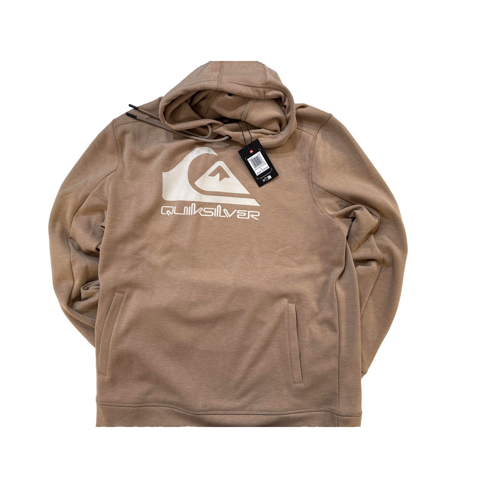 Quiksilver Quiksilver Hoodie Mens LG Fawn Tan Prints Gridliner Pullover Size US L / EU 52-54 / 3 - 1 Thumbnail