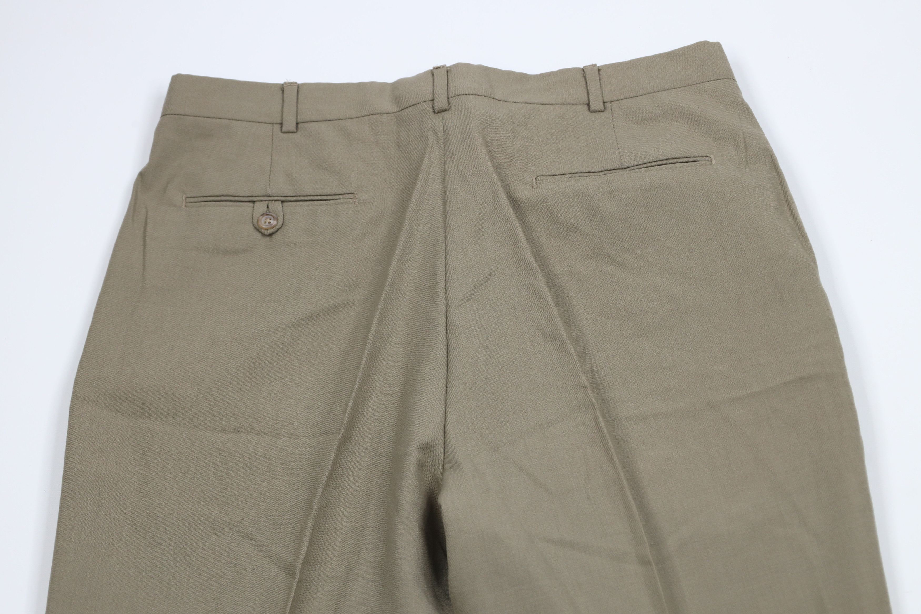 Lands' End × Vintage Vintage 90s Lands End Wide Leg Chino Pants Trousers USA Size US 34 / EU 50 - 8 Thumbnail