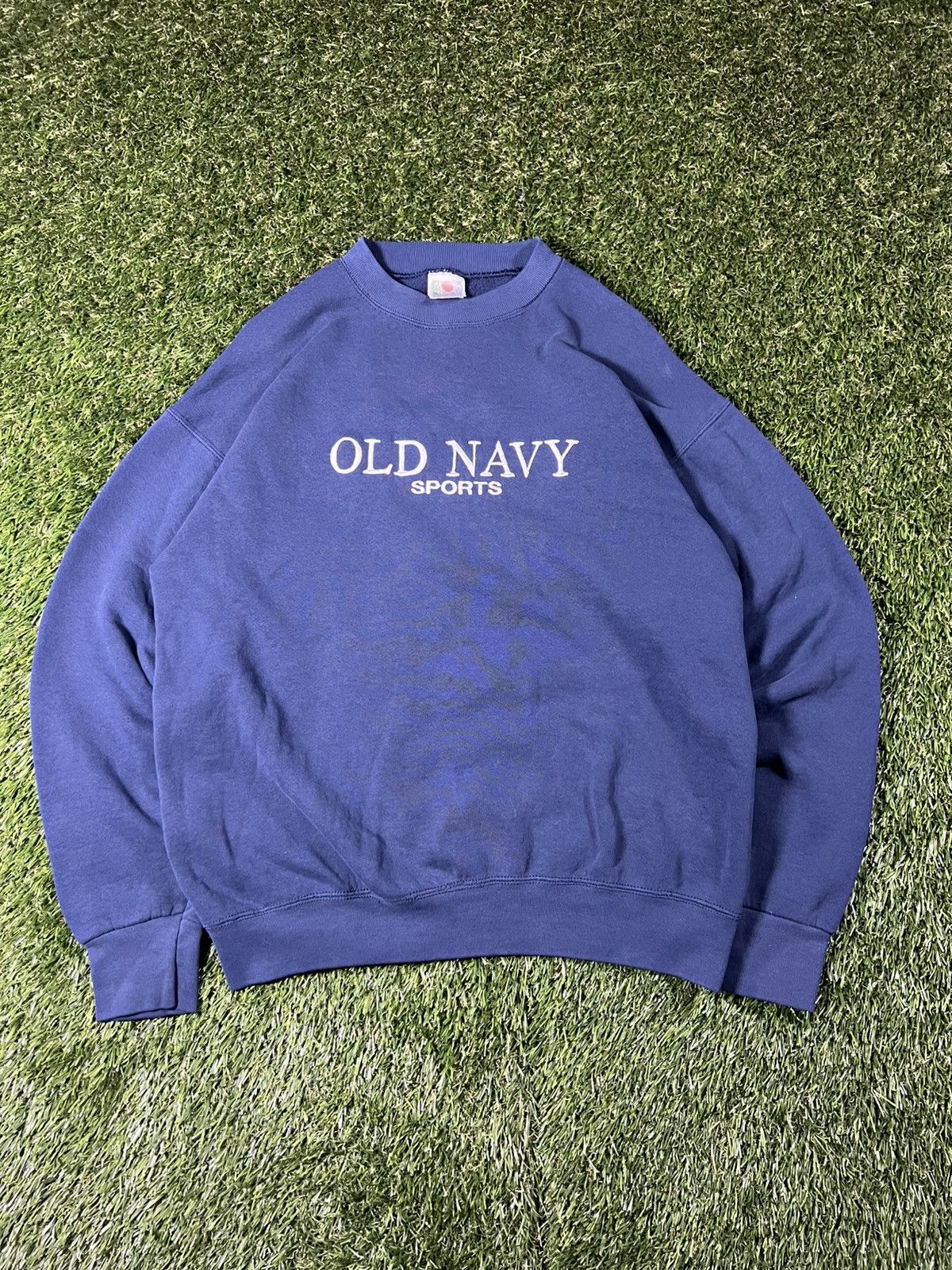 Old Navy Vintage 90s Faded Old Navy Sports Fall Crewneck Sweatshirt Size US L / EU 52-54 / 3 - 1 Thumbnail