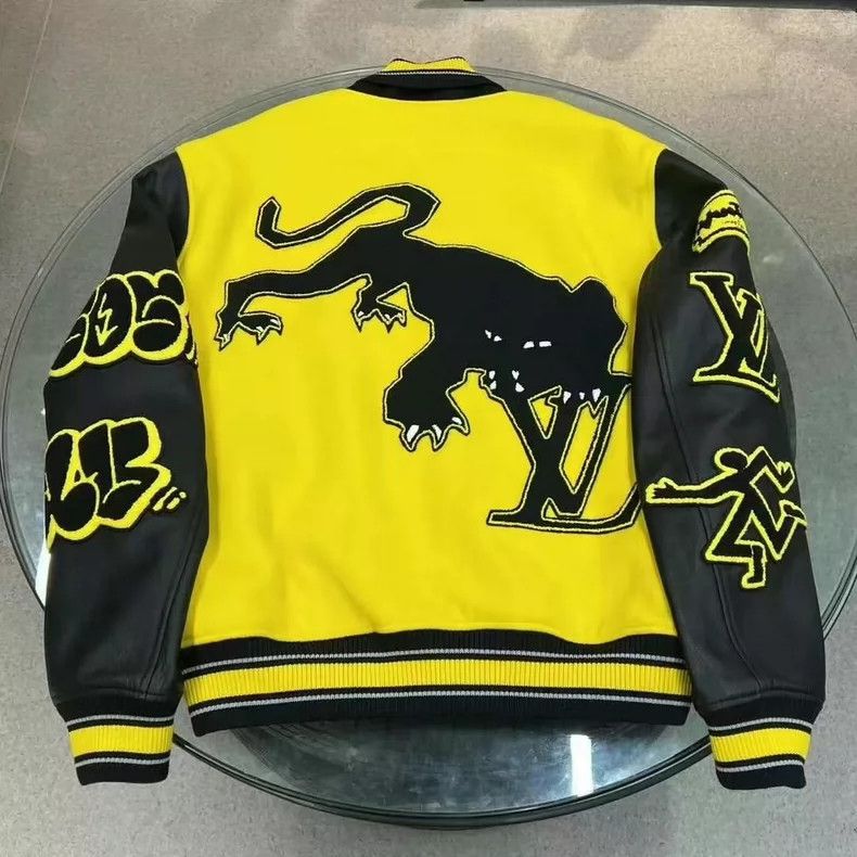 Louis Vuitton Louis Vuitton Black and yellow baseball jacket Size US L / EU 52-54 / 3 - 5 Thumbnail