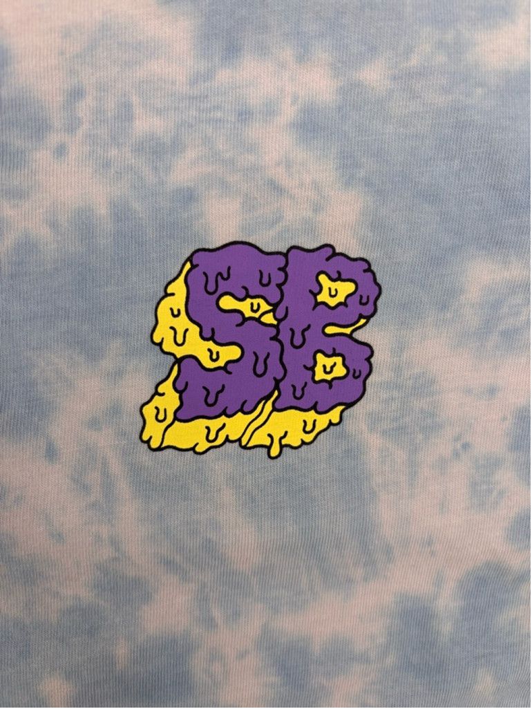 H&M Men's H&M SpongeBob T-shirt Size M Blue Tie Dye Size US M / EU 48-50 / 2 - 7 Thumbnail