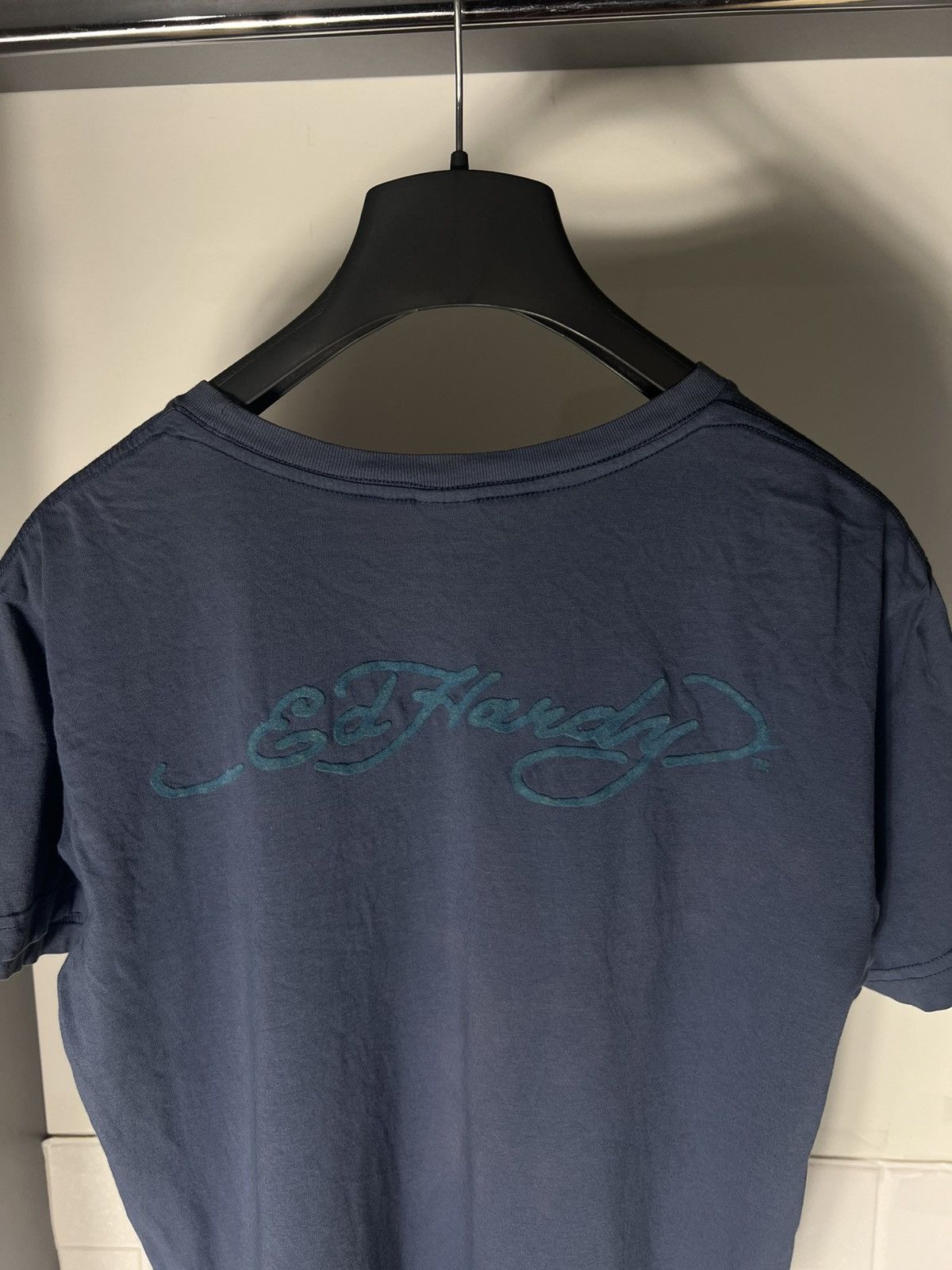 Ed Hardy × Vintage VERY RARE ED HARDY BY CHRISTIAN AUDIGIER DESIGNER T-SHIRT Size US S / EU 44-46 / 1 - 7 Thumbnail