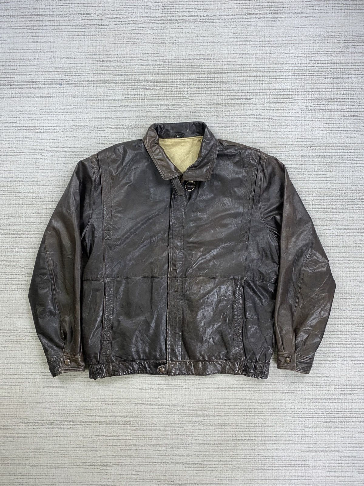Le Grande Bleu (L.G.B.) × Vintage Vintage Japanese Brand Leather Jacket Size US L / EU 52-54 / 3 - 1 Thumbnail