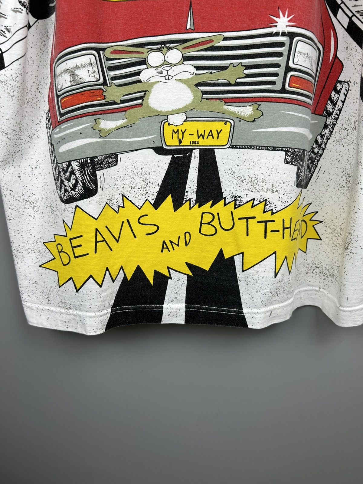 Mtv VTG 1994 Beavis and Butthead All Over Print T Shirt Size US XL / EU 56 / 4 - 9 Thumbnail