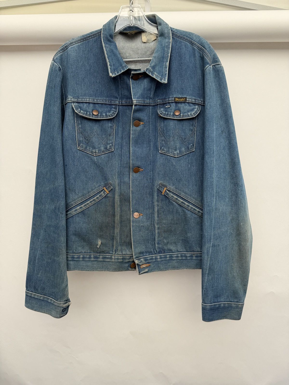 Wrangler Vintage 70s Wrangler trucker cowboy denim jacket Size US L / EU 52-54 / 3 - 1 Thumbnail