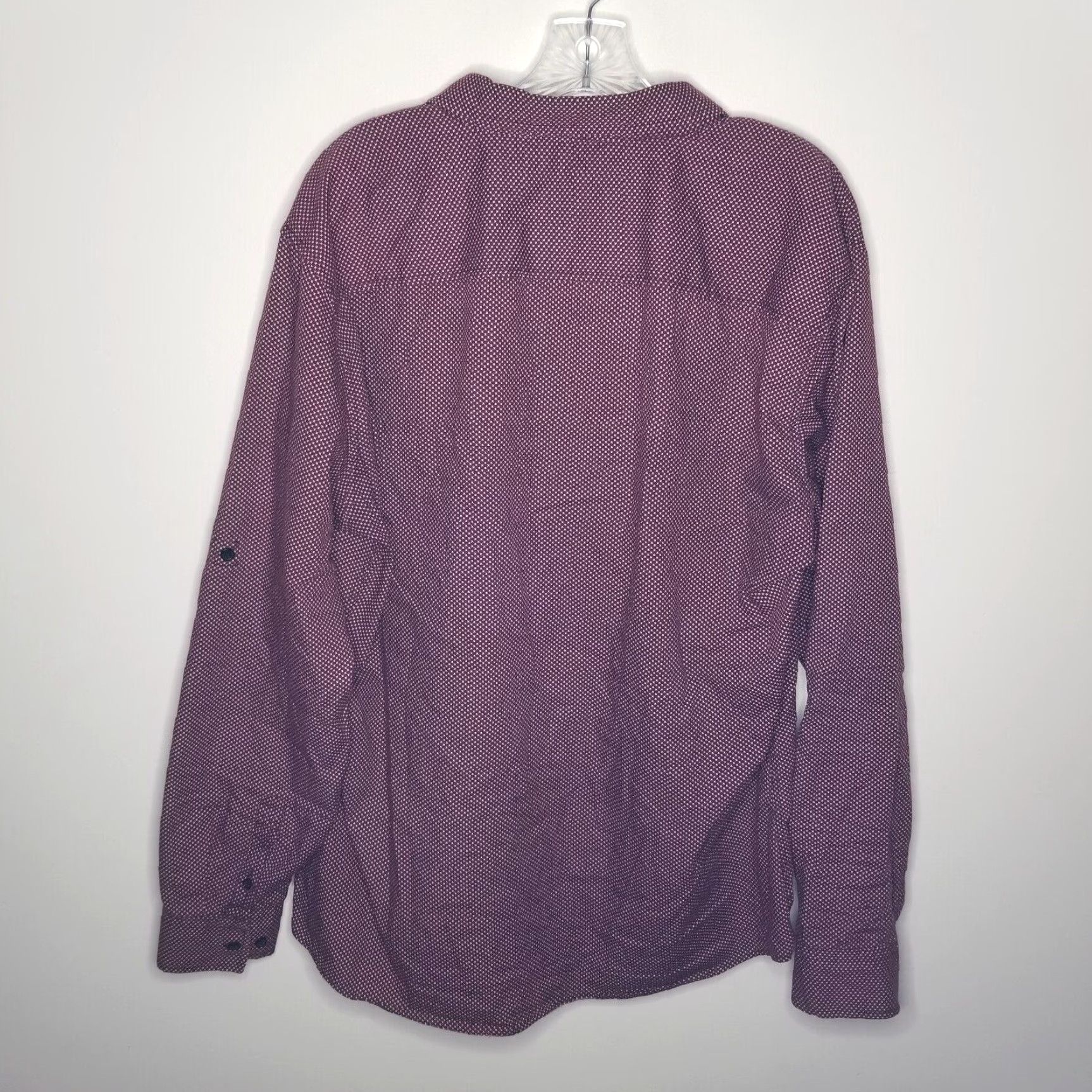 Buckle Black VINTAGE Buckle Black Mens Shirt 2XL Maroon Long Sleeve Button-Up Slim Fit Red 2XL Mens Shirt Size US XXL / EU 58 / 5 - 5 Thumbnail