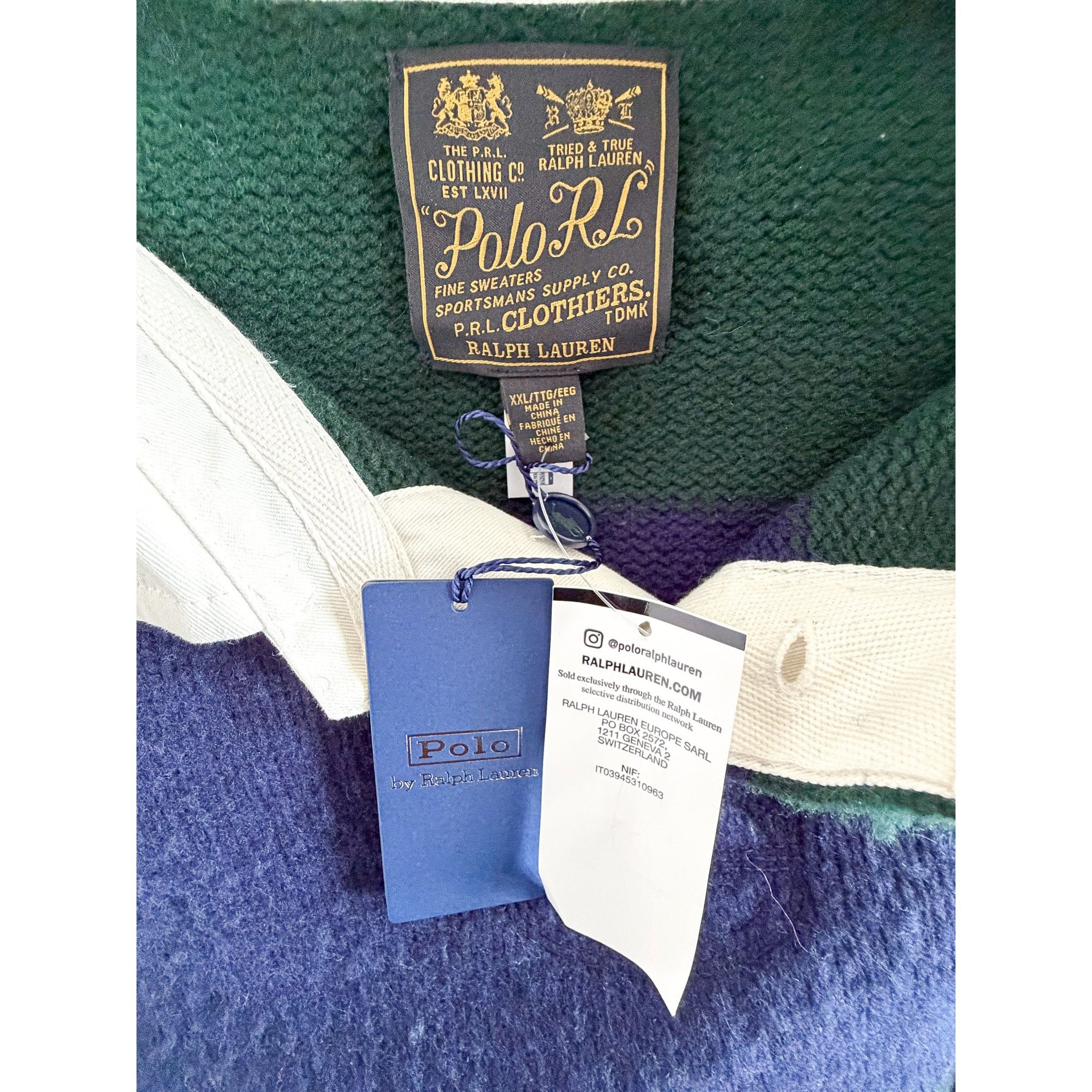 Polo Ralph Lauren Ralph Lauren Polo Striped Wool Cashmere Rugby Jumper Size US XXL / EU 58 / 5 - 12 Thumbnail