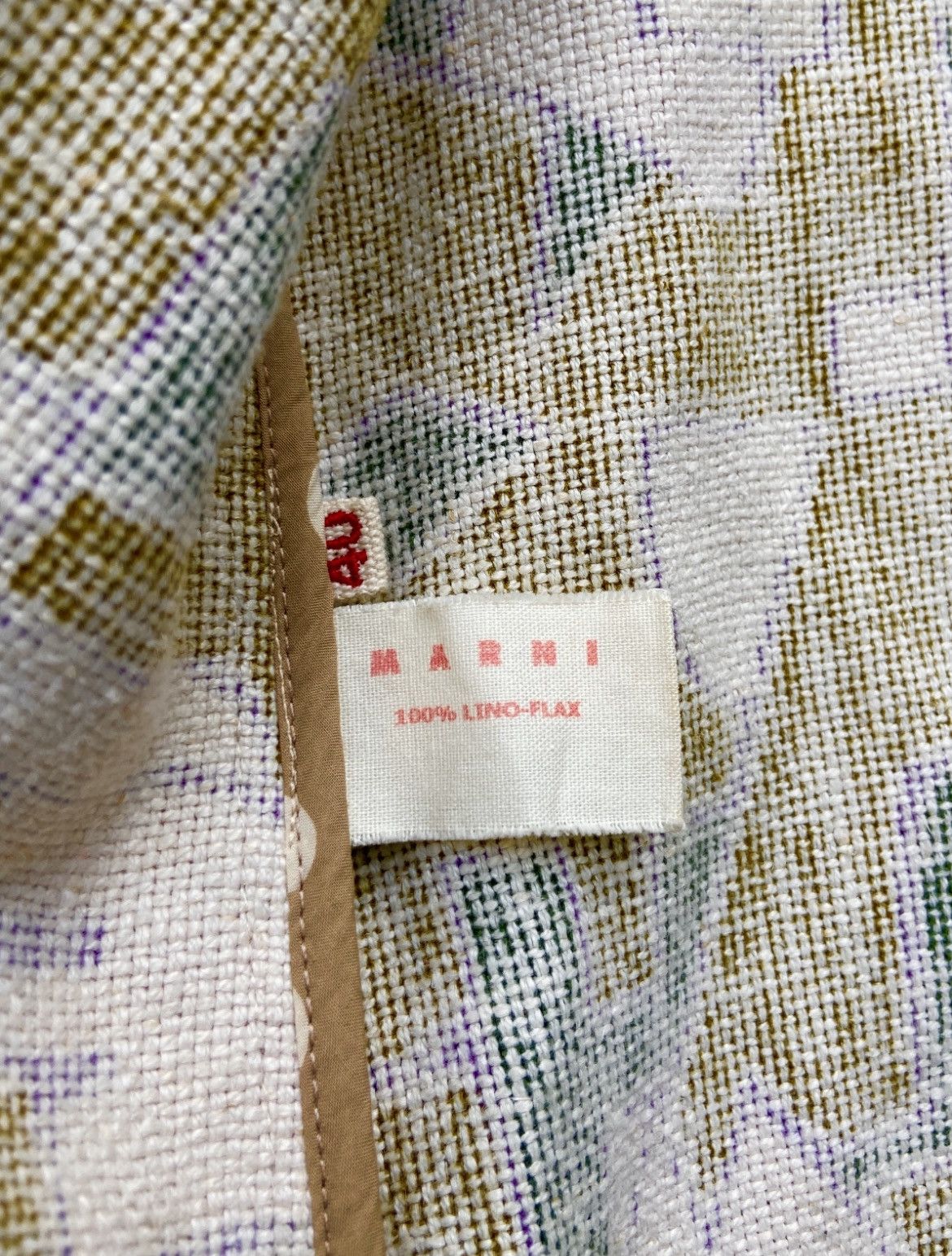 Marni ★0% TAX★ ABSTRACT MARNI LINEN 3/4 SLEEVE COAT KAPITAL KIMONO Size US S / EU 44-46 / 1 - 4 Thumbnail