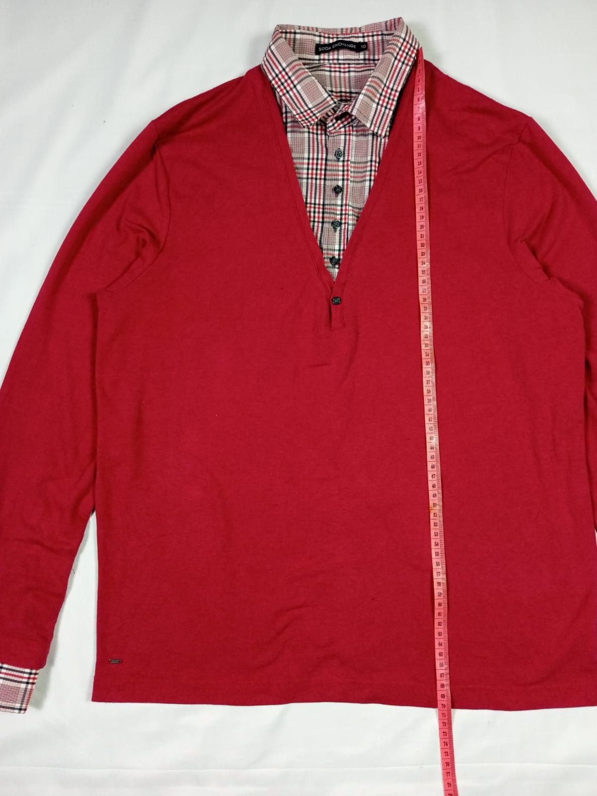 If Six Was Nine × Japanese Brand × Le Grande Bleu (L.G.B.) SODA EXCHANGE Double layer Oxford longsleeve Size US L / EU 52-54 / 3 - 12 Thumbnail