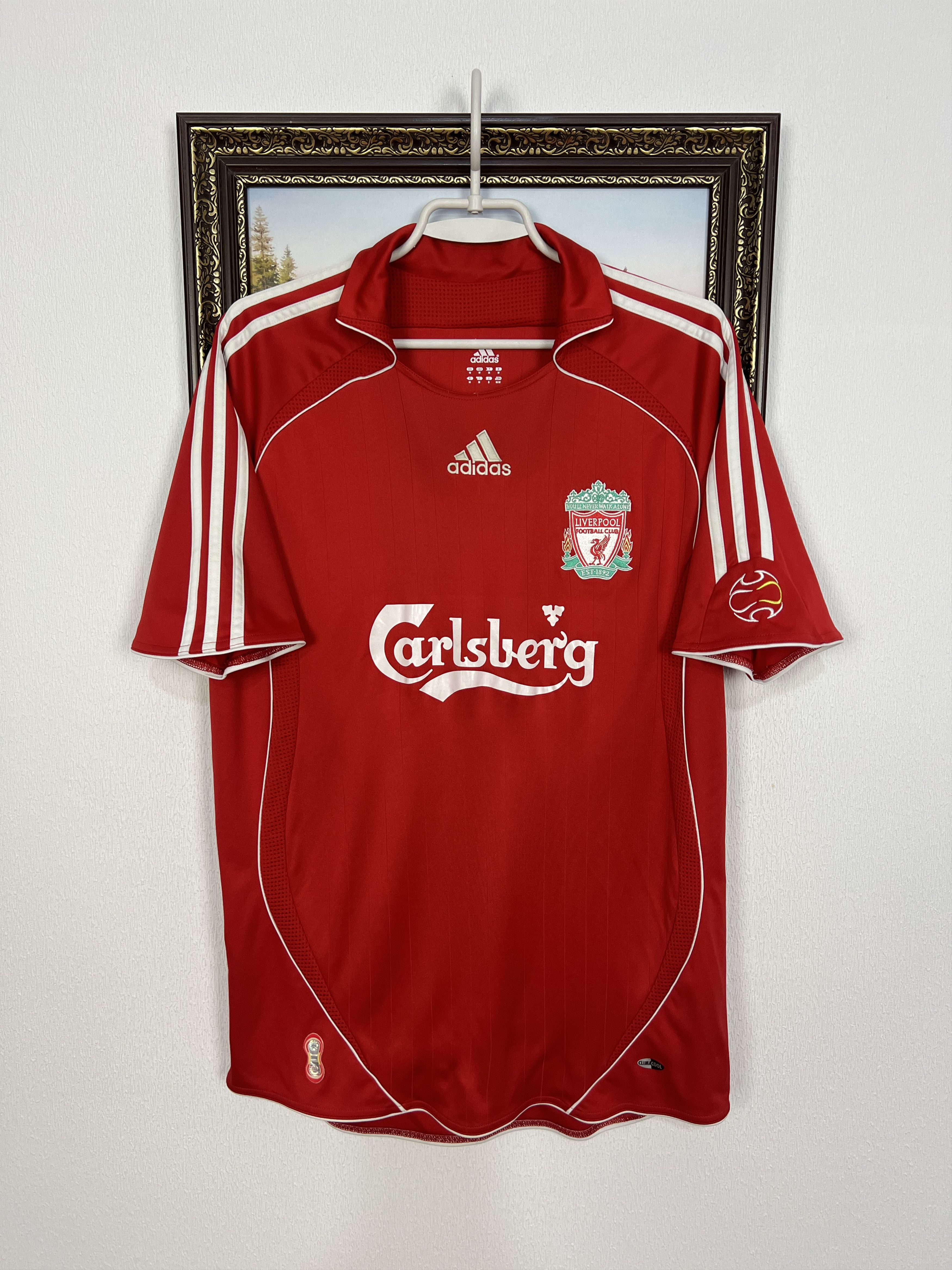 Adidas Liverpool football shirt 2006 Soccer Jersey Trikot Rare Size US M / EU 48-50 / 2 - 1 Thumbnail