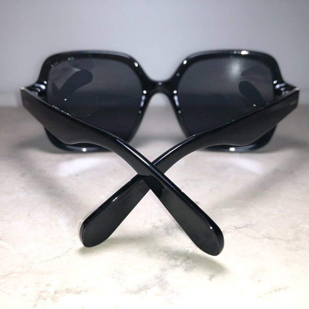 Polaroid Polaroid Oversized Black Polarized Sunglasses Size ONE SIZE - 3 Thumbnail