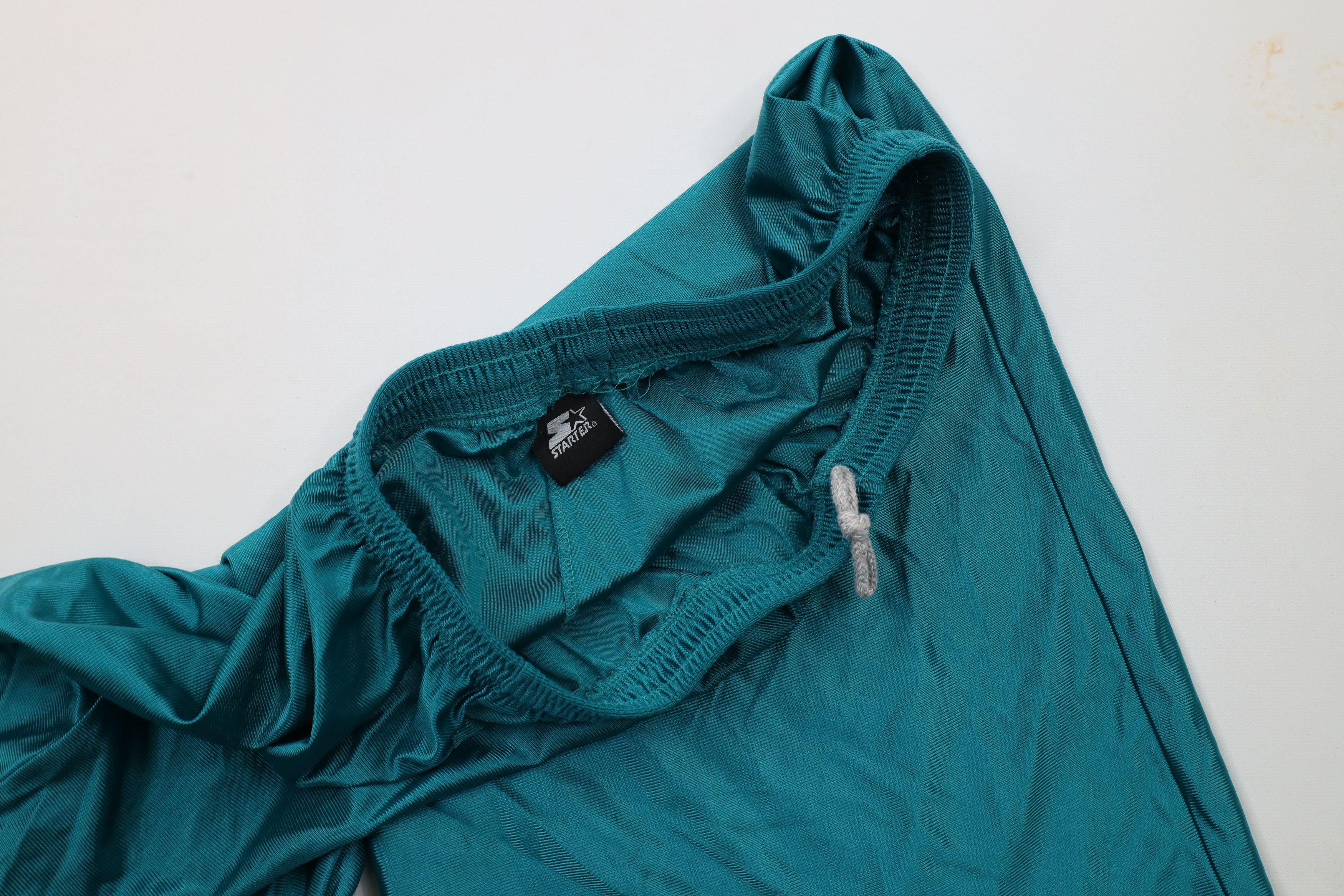 Starter × Vintage Vintage 90s Starter Nylon Gym Basketball Shorts Teal USA Size US 34 / EU 50 - 6 Thumbnail
